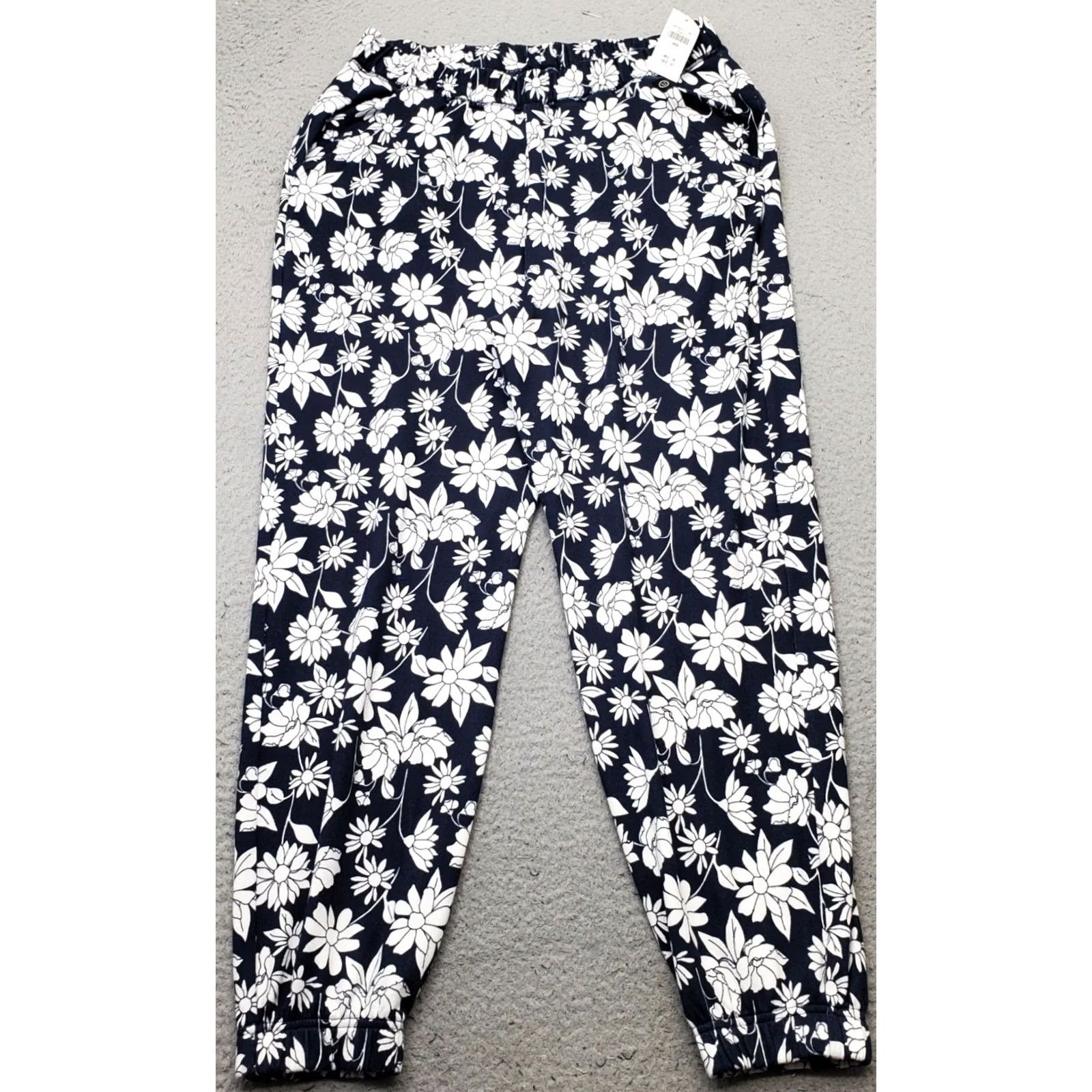 Vintage Gilly Hicks Sleepwear Pants Womens Large Multi Floral Relaxed Fit Elastic Waist Size 36" / US 14 / IT 50 - 2 Thumbnail
