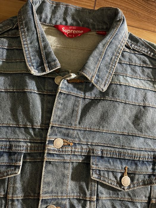 Supreme Supreme Layered Denim Jacket L | Grailed