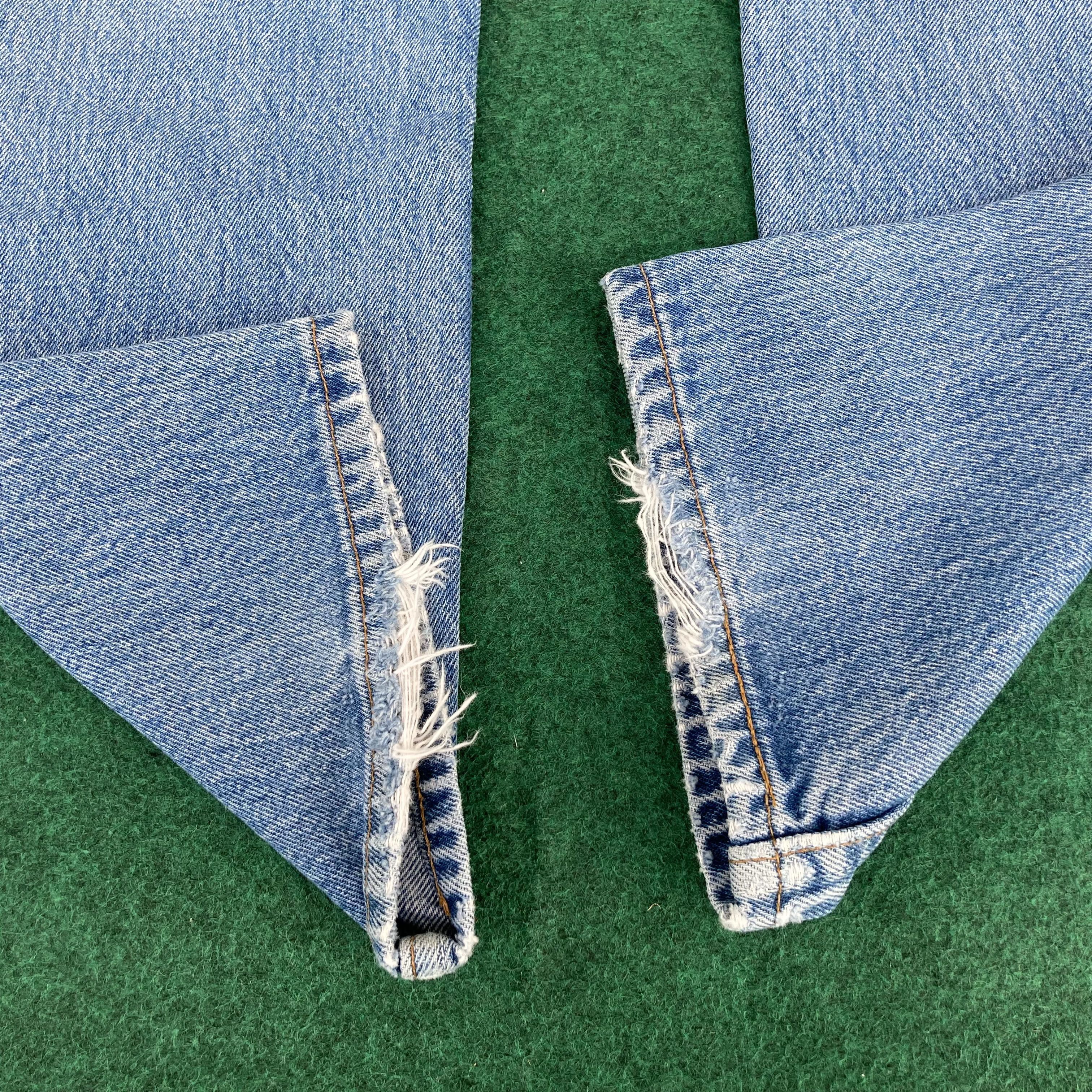 Levi's × Vintage Vtg Levis 501 Distressed Destroy Ripped Women Jeans Size 30" / US 8 / IT 44 - 8 Thumbnail