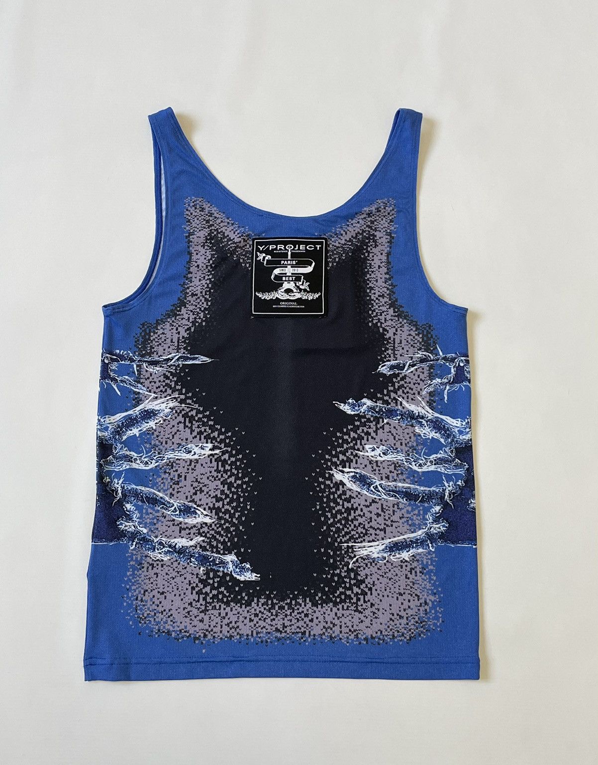 Jean Paul Gaultier × Y/Project S/S 23 Denim + Body Map Print Vest Top Size M / US 6-8 / IT 42-44 - 10 Thumbnail
