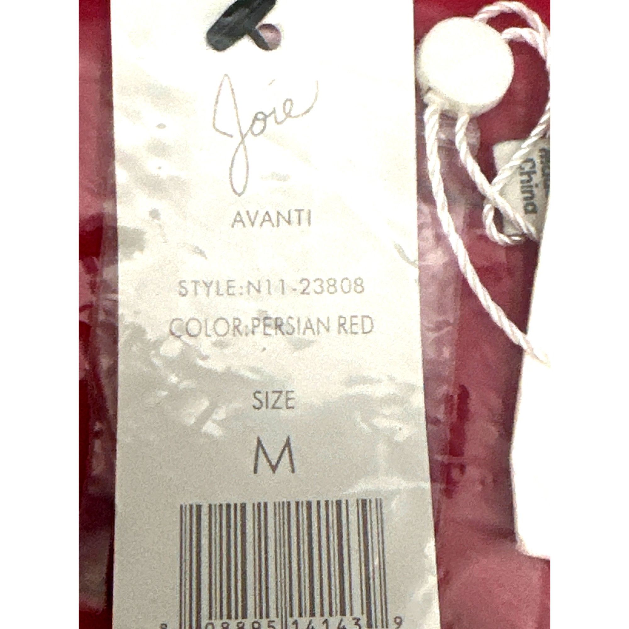 Joie Joie Red Avanti Blouse 100 Percent Silk Long Sleeve Scoop Ne Size M / US 6-8 / IT 42-44 - 13 Thumbnail