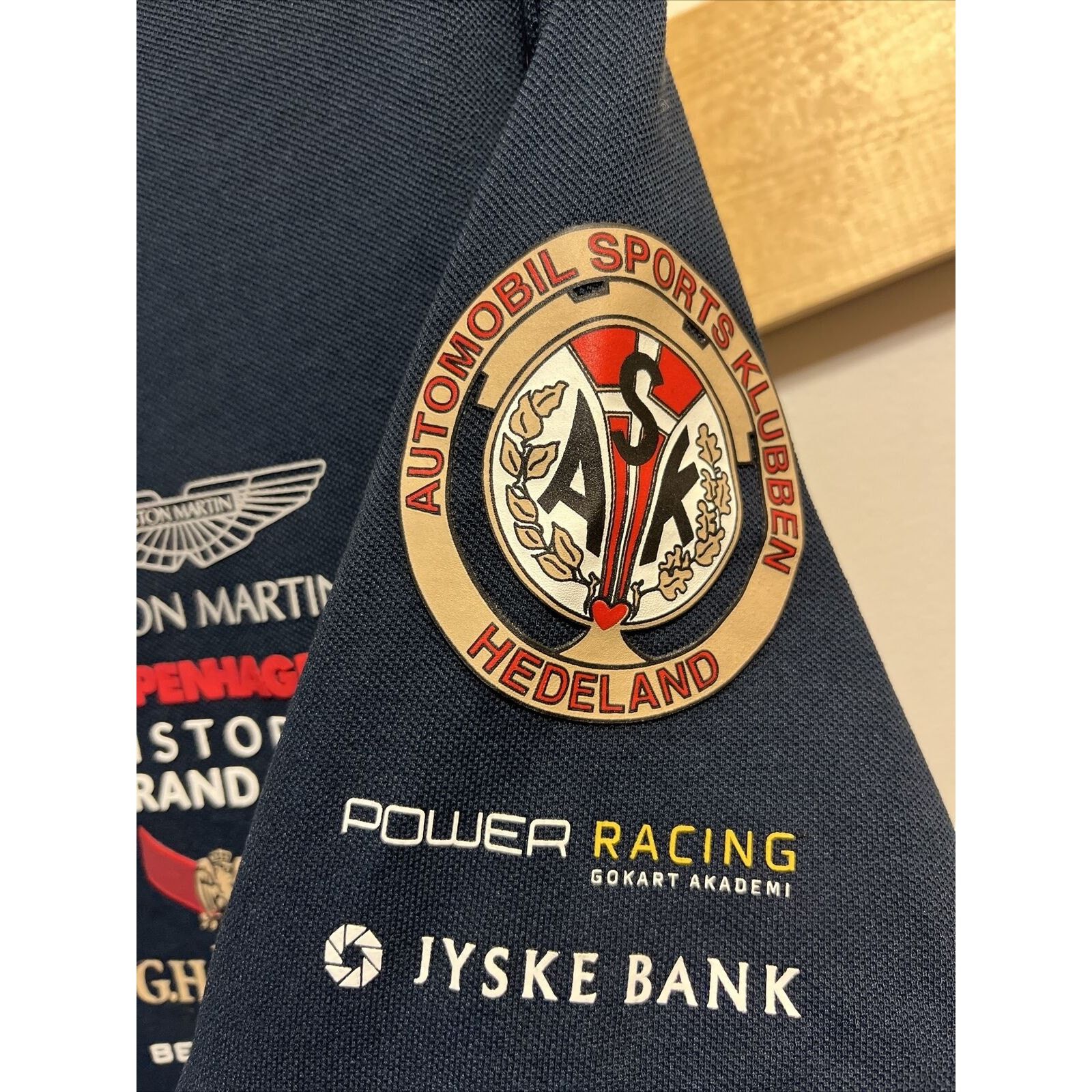 Other Copenhagen Historic Grand Prix Men’s L Navy Blue Button Polo Size US L / EU 52-54 / 3 - 7 Thumbnail