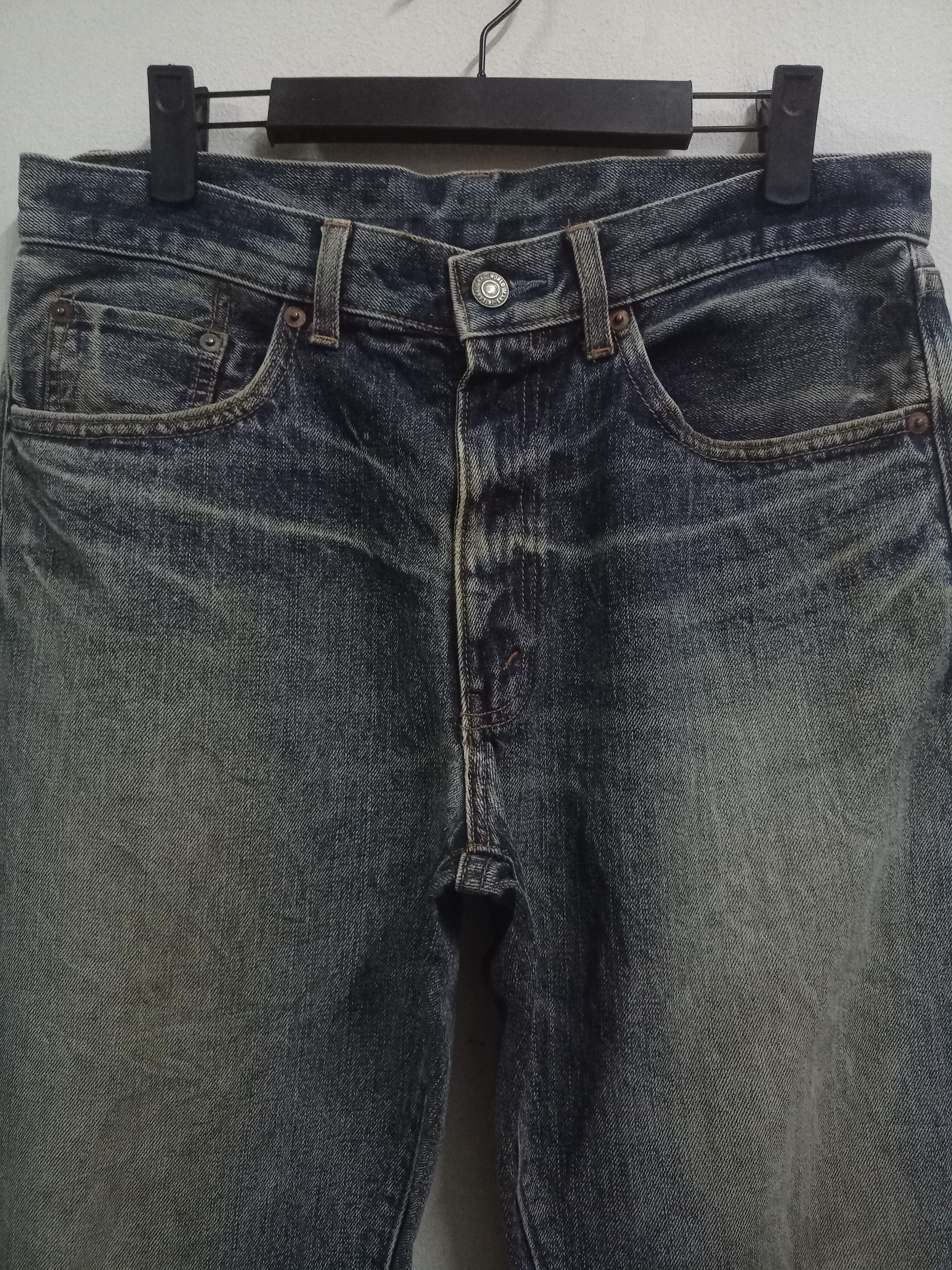 Japanese Brand Vintage Japanese Brand Thrashed Style Baggy Jeans Size US 32 / EU 48 - 4 Thumbnail