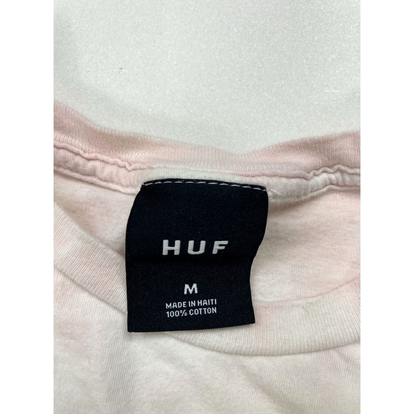 Huf VINTAGE? No can't assume vintage. HUF Shirt Men Medium Pink Tie Dye Graphic Short Sleeve Crew Neck All Seasons Art Logo 2010-2019 T-Shirt Size US M / EU 48-50 / 2 - 4 Thumbnail
