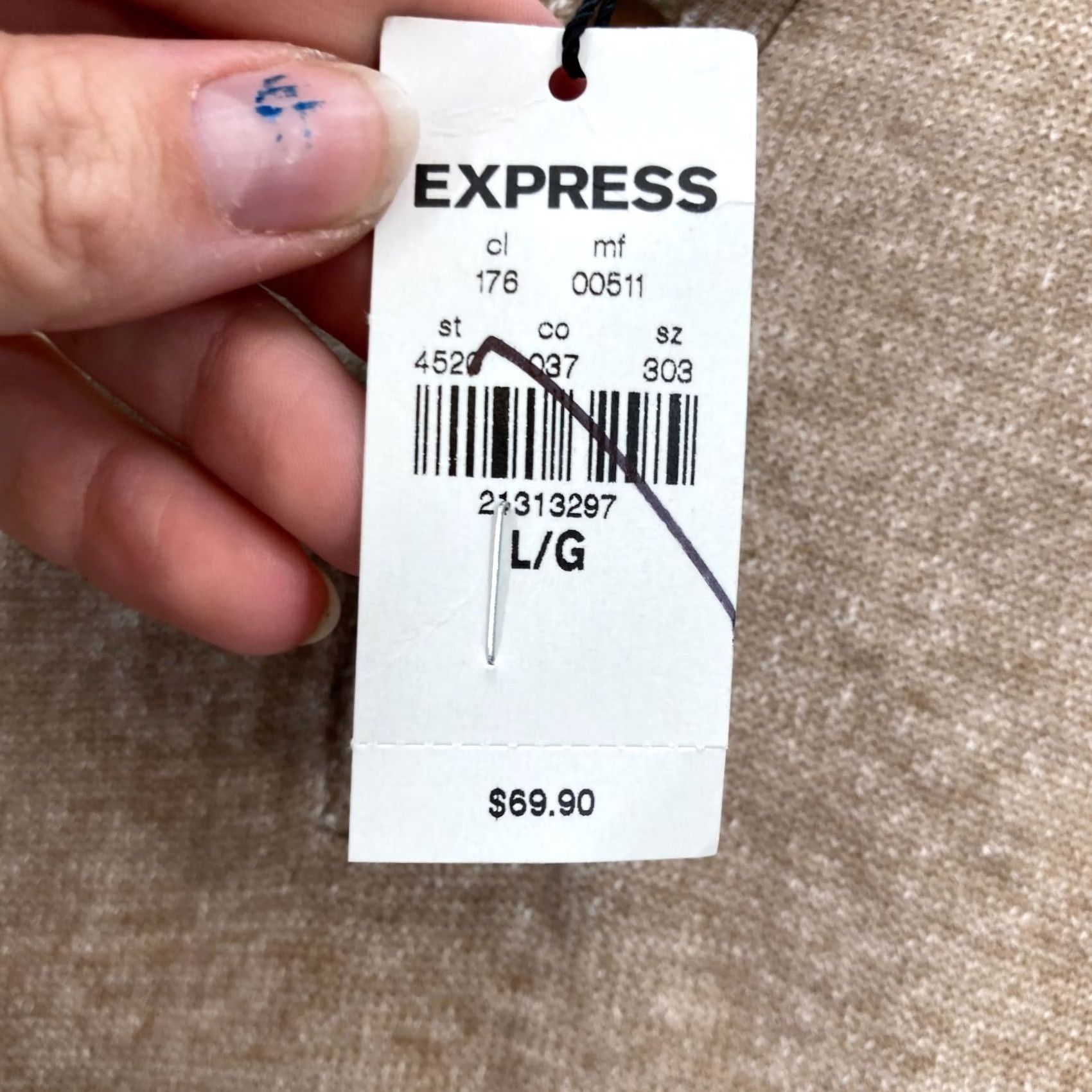 Express Express Henley Sweater Mens Large Brown Knit Long Sleeve Casual Preppy Lagenlook Size US L / EU 52-54 / 3 - 5 Thumbnail