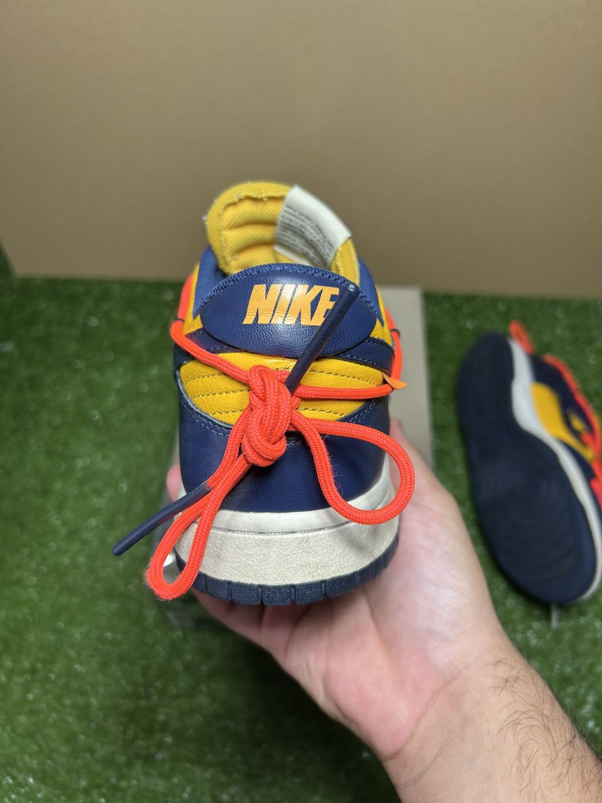 Nike × Off-White Nike dunk low Offwhite University Red Size US 11 / EU 44 - 9 Thumbnail