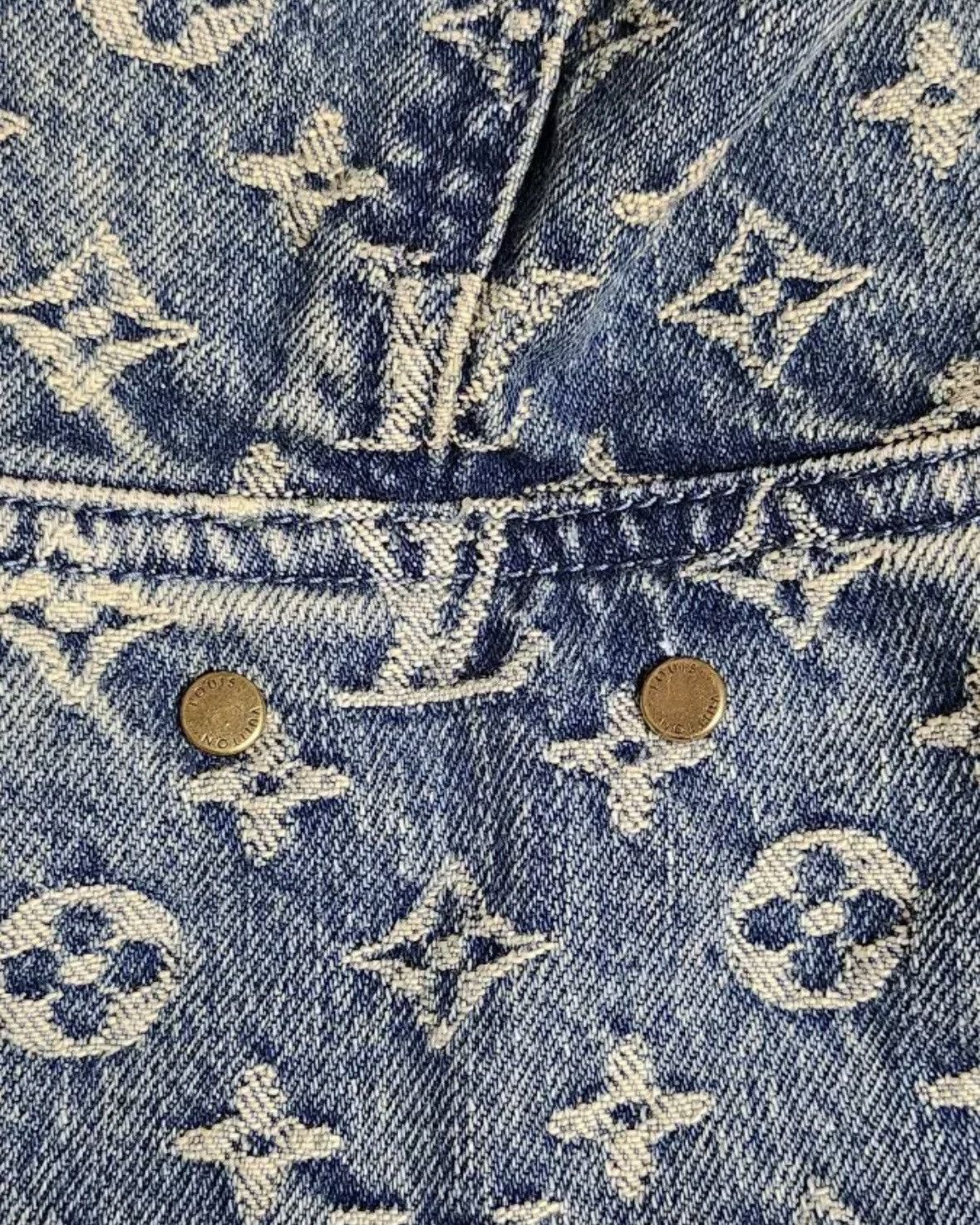 Louis Vuitton × Nigo Louis Vuitton Nigo Monogram Patchwork Denim Hood Zipup JKT Size US L / EU 52-54 / 3 - 5 Thumbnail