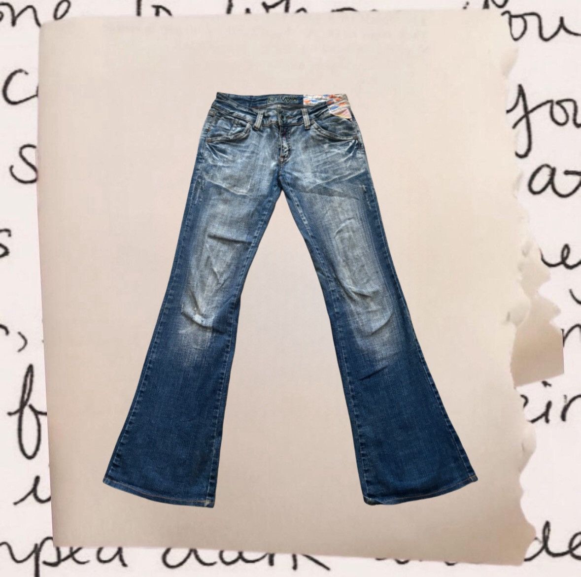 Japanese Brand × Vintage vintage japanese streetbrand acid light wash bootcut jeans Size 28" / US 6 / IT 42 - 1 Thumbnail