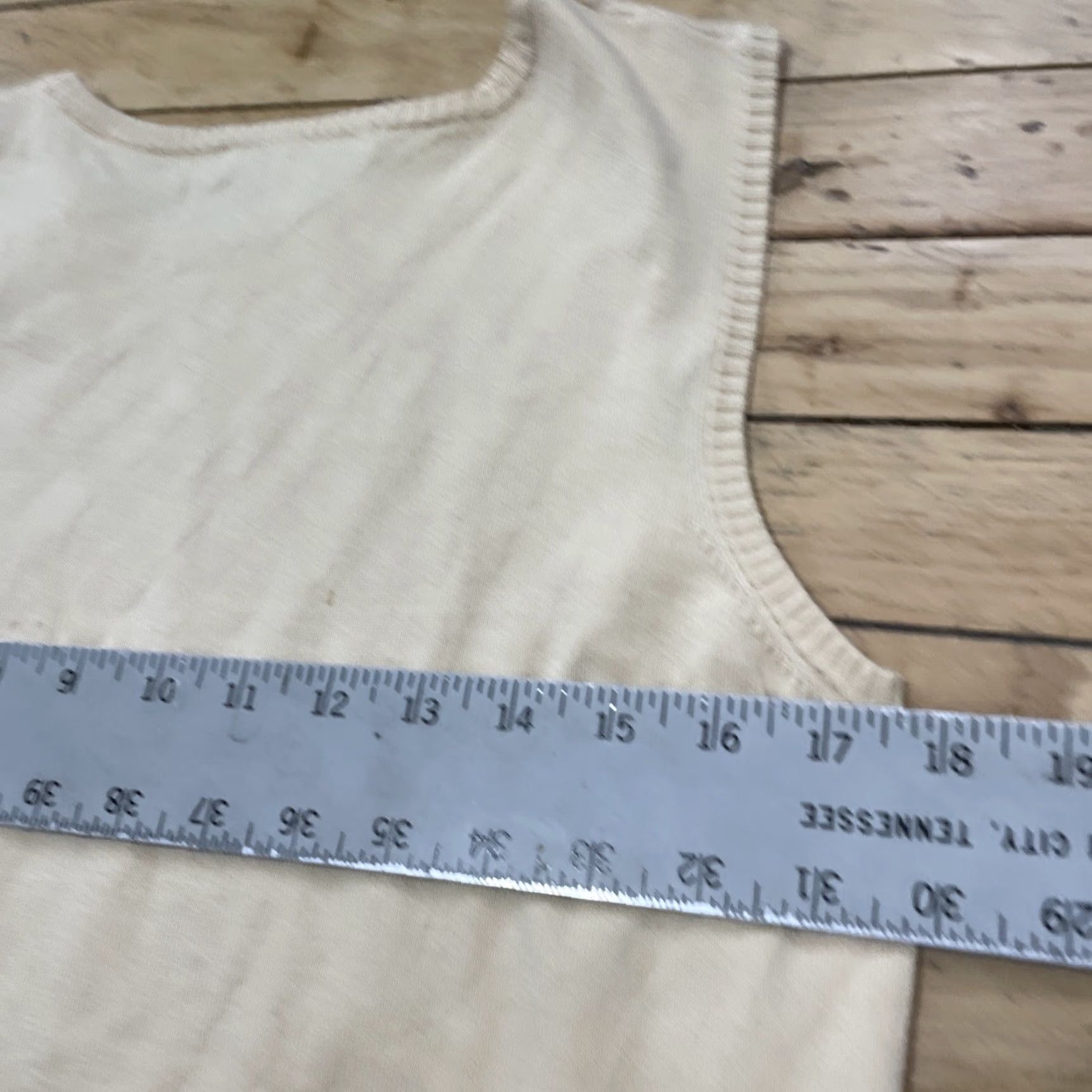 Merona Merona Sweater Vest Women L Yellow Cableknit Preppy Normcore Pullover Academia L Size L / US 10 / IT 46 - 6 Thumbnail
