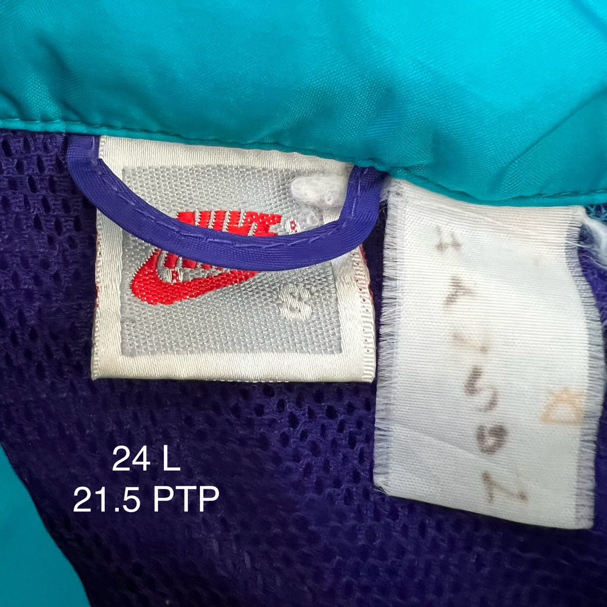 Nike × Vintage Vintage Nike Windbreaker Small Purple 90s Oregon Sportswear Size US S / EU 44-46 / 1 - 6 Thumbnail