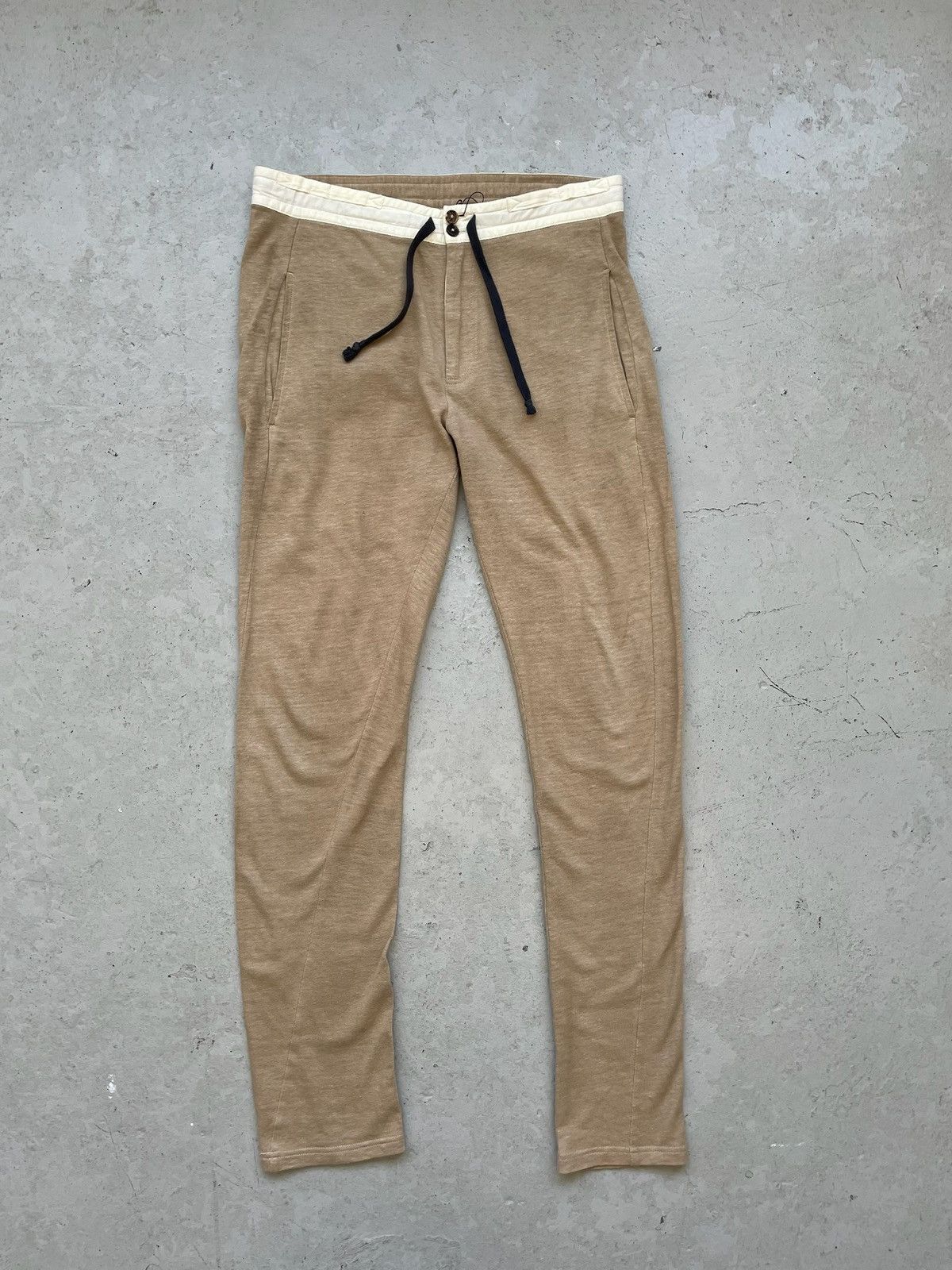 Ann Demeulemeester Ann Demeulemeester Linen Tan Trousers Size US 28 / EU 44 - 1 Thumbnail