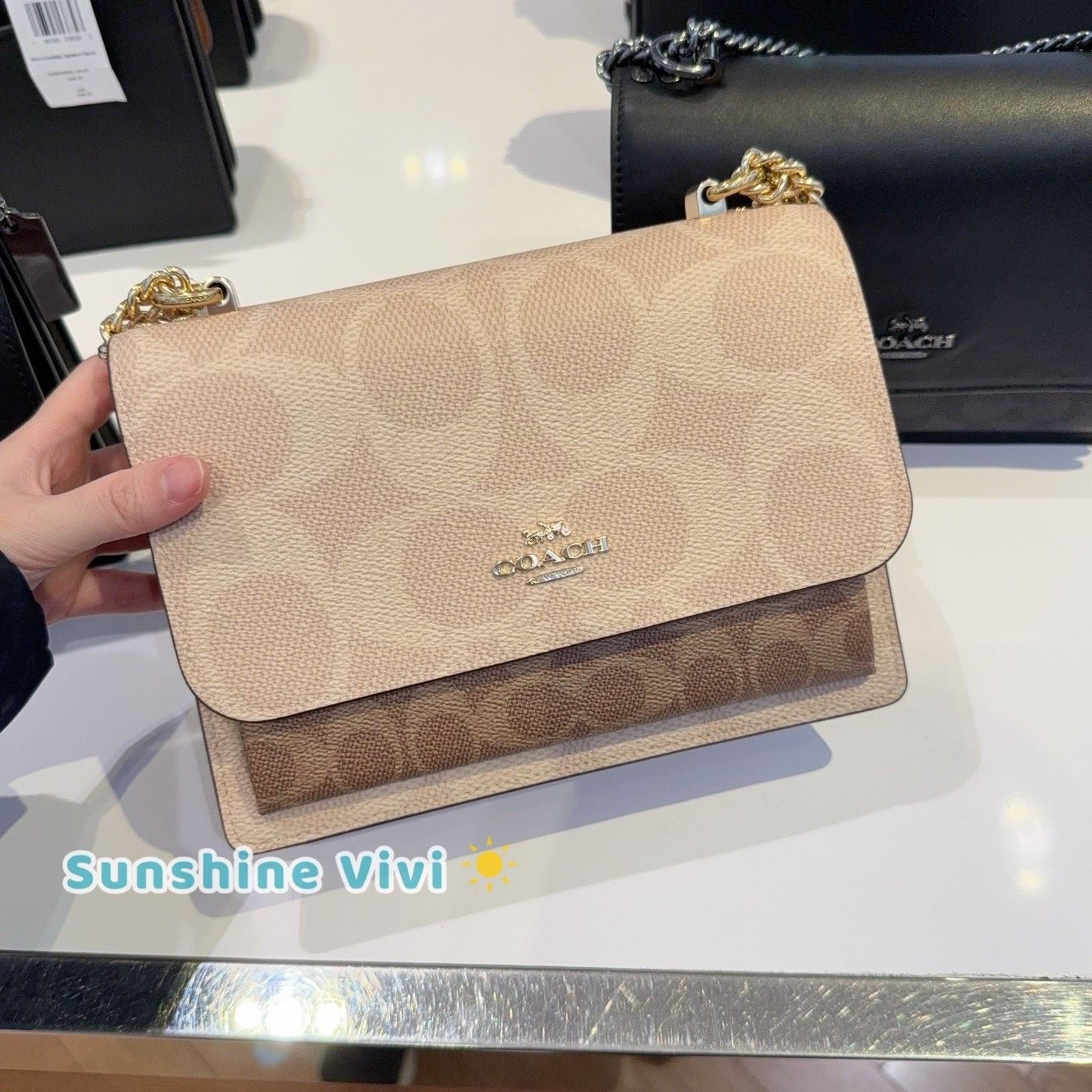 Coach NWT COACH Klare Crossbody Bag Canvas CY678 Sand/Tan/Gold Size ONE SIZE - 1 Thumbnail