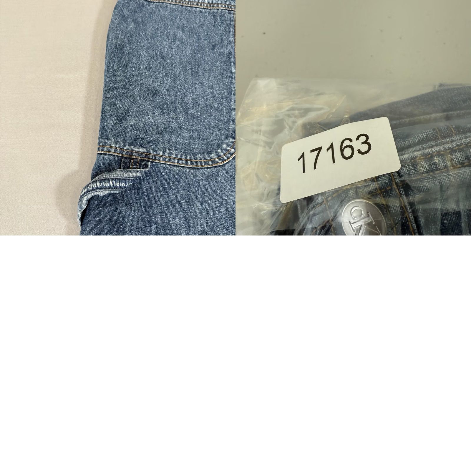 Calvin Klein VINTAGE Calvin Klein Jeans Overalls Mens XL Blue Denim Bib Carpenter Pants 90s Size US 36 / EU 52 - 10 Thumbnail