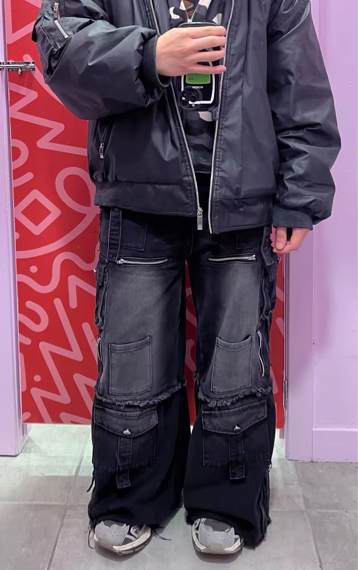 Japanese Brand × Jean Multi-Pocket Baggy Washed Jean Size US 34 / EU 50 - 8 Thumbnail