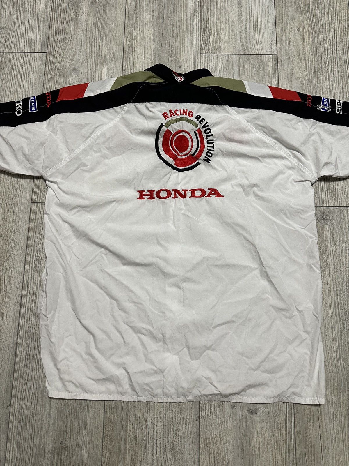 Honda Vintage F1 Honda Racing Team SS Shirt Embroidered Logo Size US XL / EU 56 / 4 - 4 Thumbnail