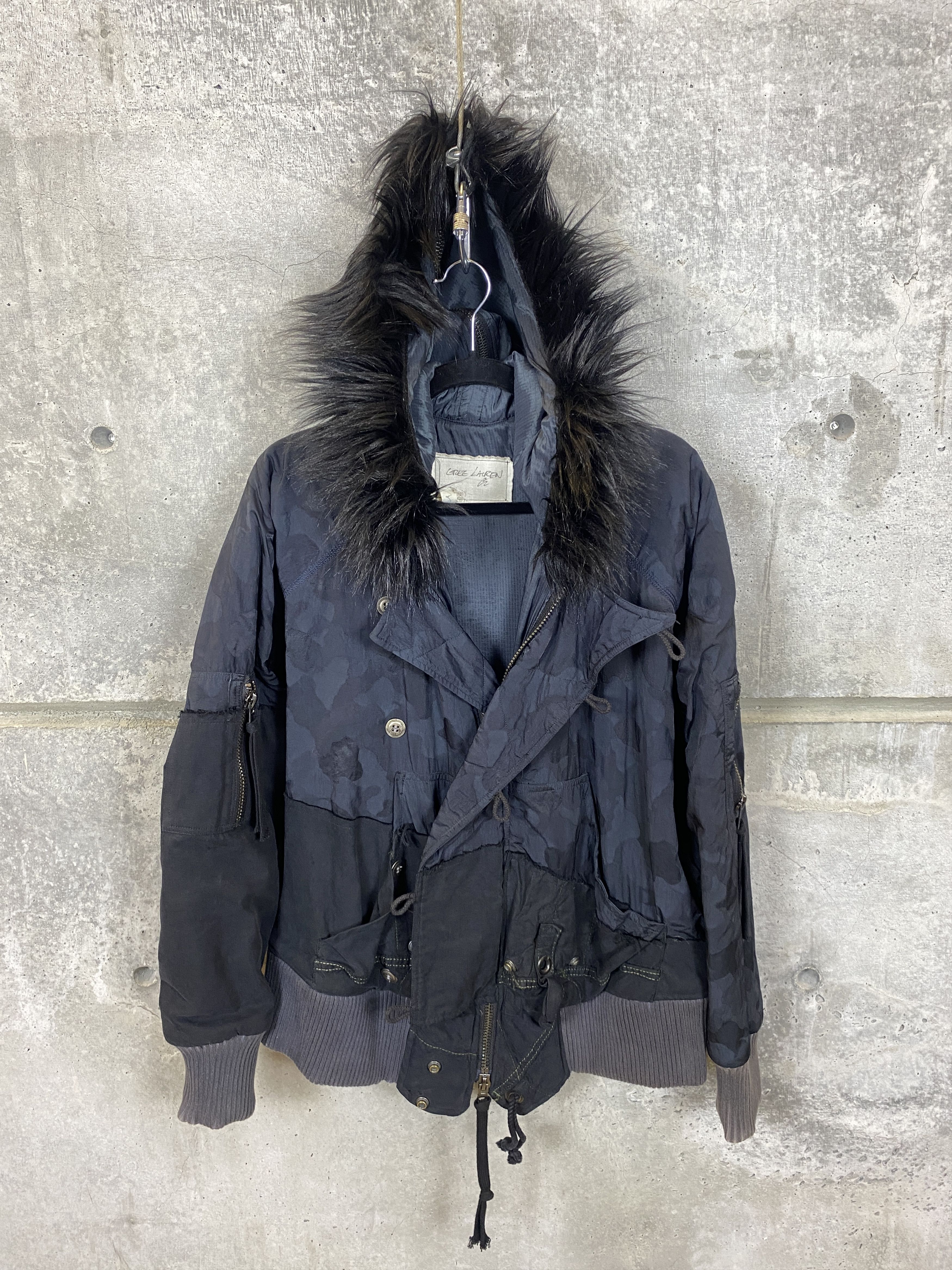 Greg Lauren Greg Lauren SAMPLE 50/50 Snorkel Puffy Flight Jacket Size US M / EU 48-50 / 2 - 1 Thumbnail