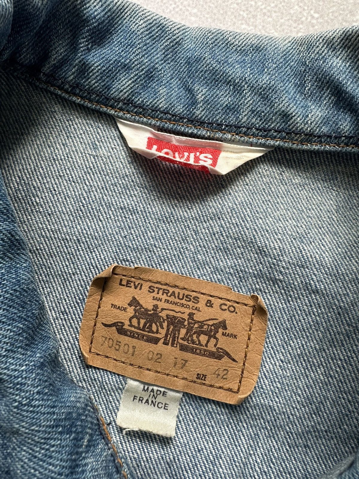 Levi's Levi's Jeans 70501 Weste Jeansweste Vintage Denim France Size US S / EU 44-46 / 1 - 5 Thumbnail