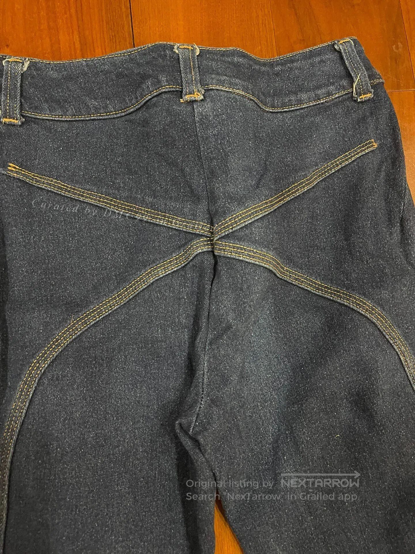 Hussein Chalayan Hussein Chalayan Top Stitch Women's Jeans. Size 33" - 2 Thumbnail