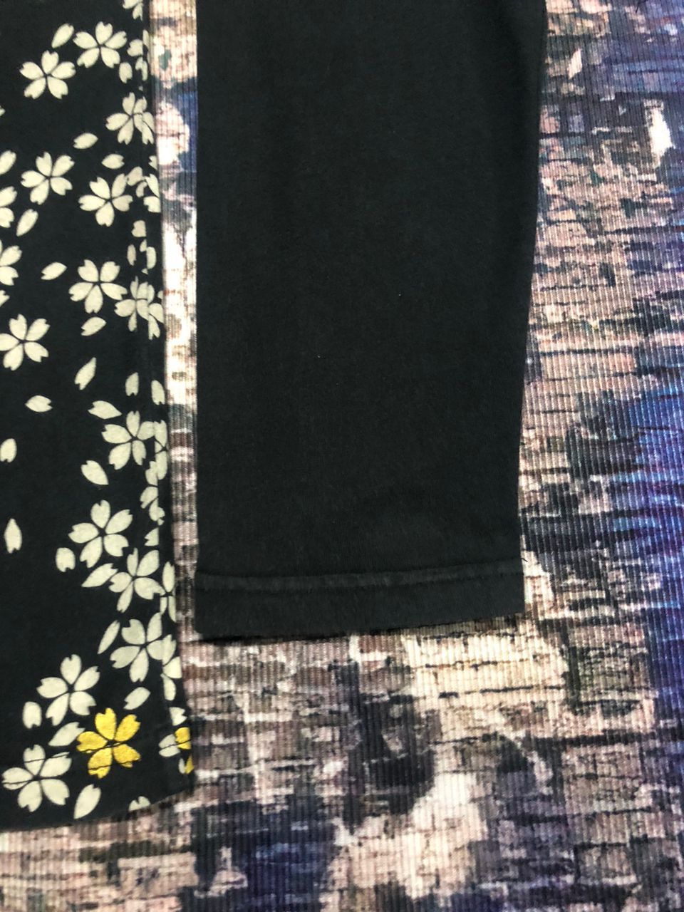 Japanese Brand Sanmaruichi Art Print Flowers Embroidery Frog Design Sukajan Size US M / EU 48-50 / 2 - 12 Thumbnail