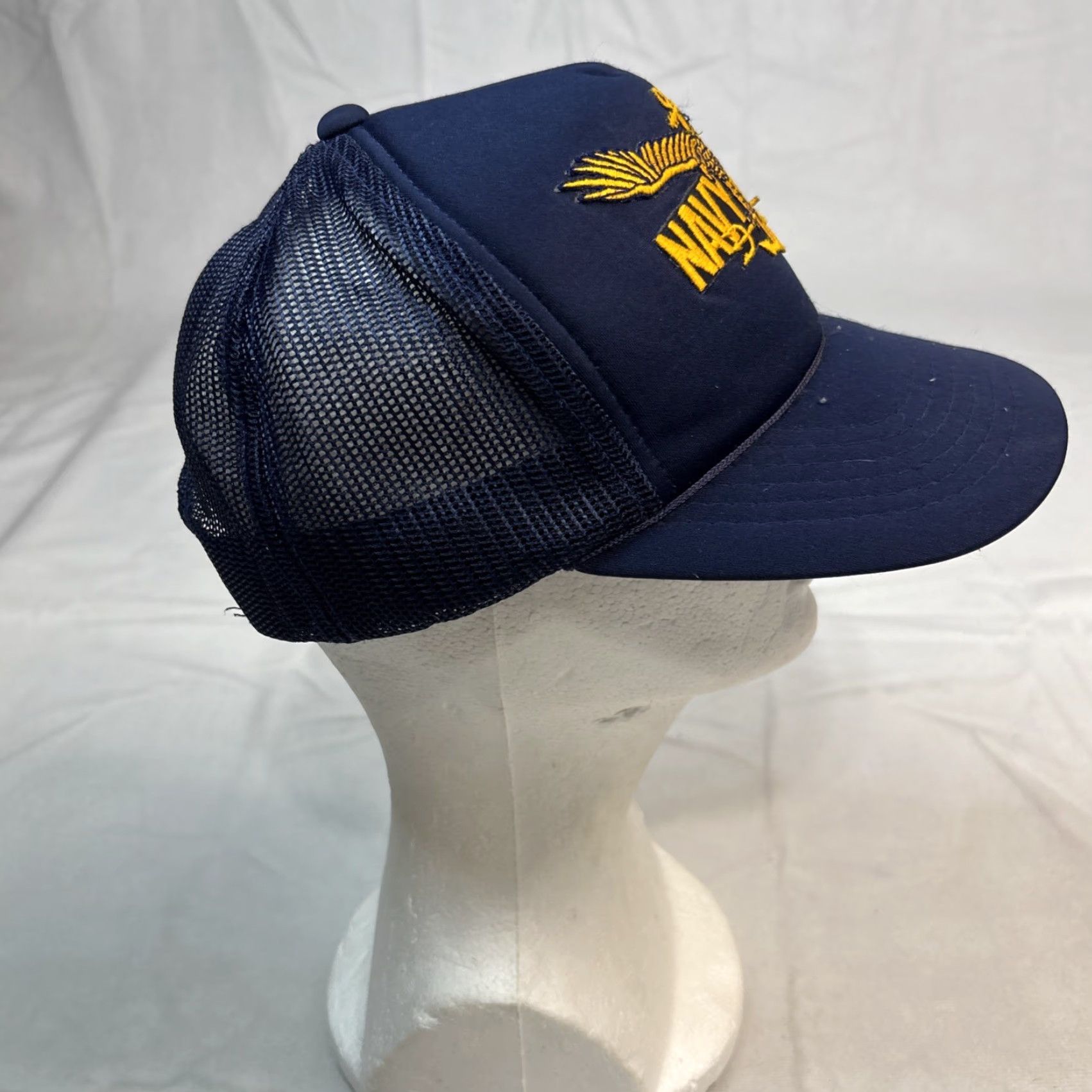 Vintage VINTAGE Youngan Trucker Hat Navy Seals Adjustable Blue Mens One Size Size ONE SIZE - 4 Thumbnail
