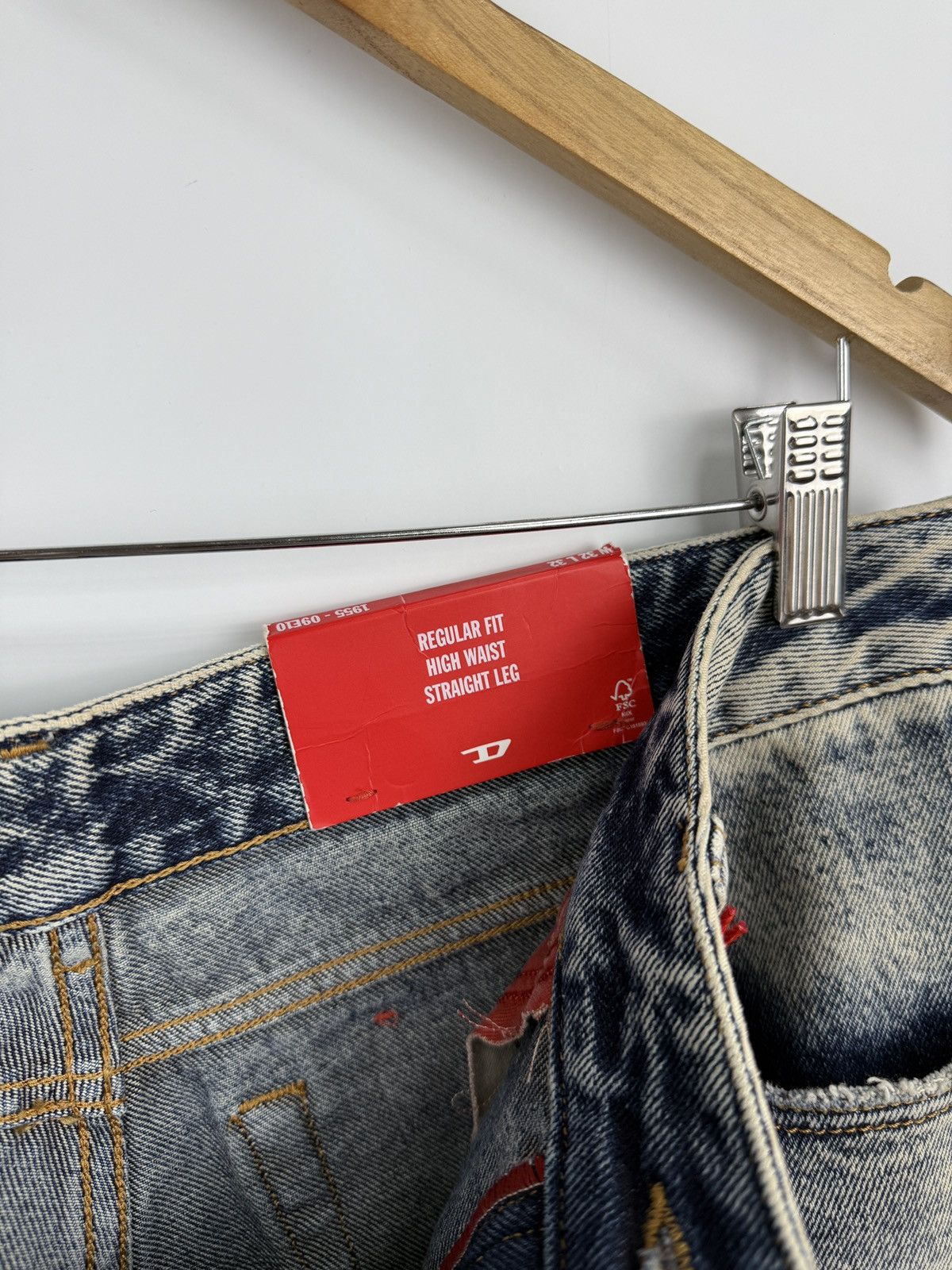 Diesel 🇺🇸❗️NEW Diesel 1955 D-Rekiv 09E10 Distressed Jeans W32/L32 Size US 32 / EU 48 - 12 Thumbnail