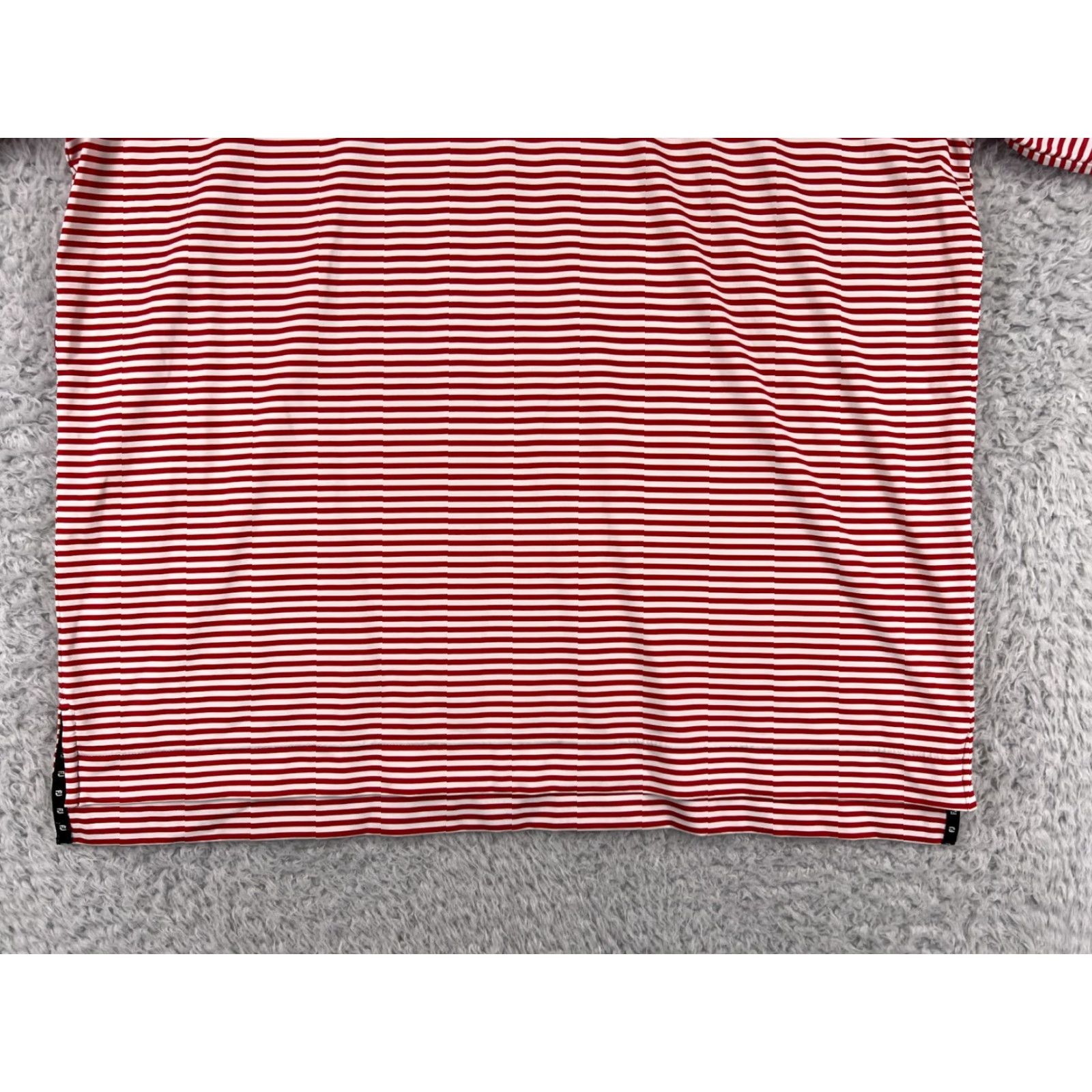 Footjoy FootJoy Polo Shirt Mens M Red White Polyester Blend Golf Lightweight Short Sleeve Size US M / EU 48-50 / 2 - 5 Thumbnail