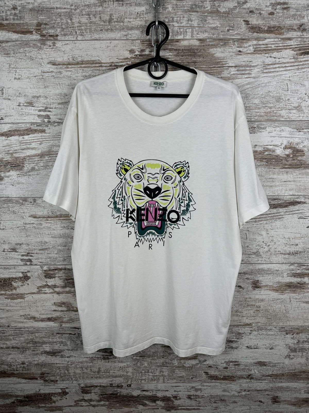 Kenzo × Vintage Mens Vintage Kenzo Paris tiger logo T-shirt tee luxury Size US XL / EU 56 / 4 - 2 Thumbnail