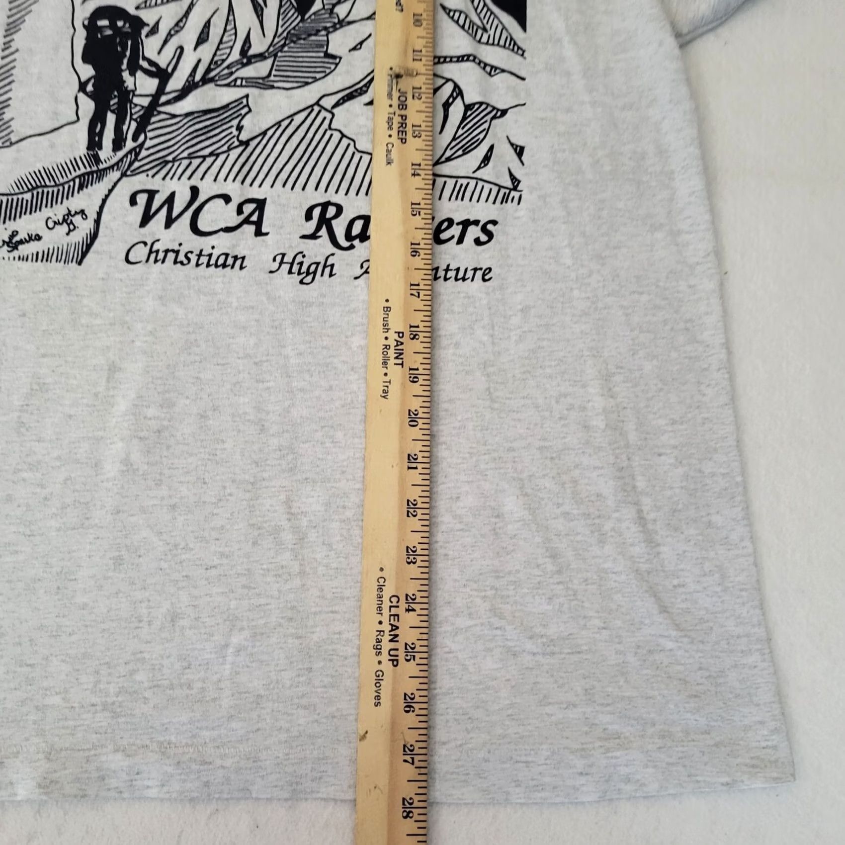 Fruit Of The Loom VINTAGE Fruit of the Loom Men’s T-Shirt Gray 90s Graphic Print Rangers Crew Neck Sz L Logo Short Sleeve Size L Boys Mens Womens Size US L / EU 52-54 / 3 - 6 Thumbnail