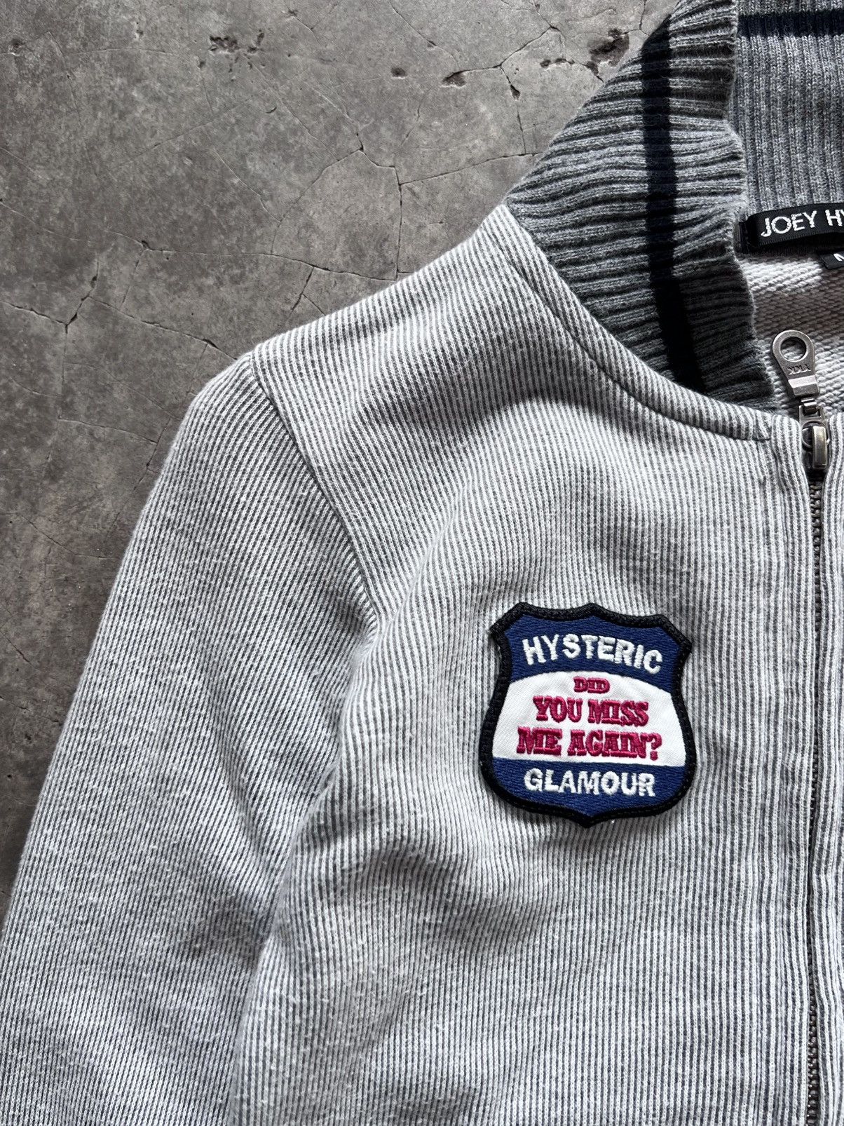 Hysteric Glamour Joey HYSTERIC Glamour Patchwork Cropped Jacket Babytee Fit Size US XXS / EU 40 - 9 Thumbnail