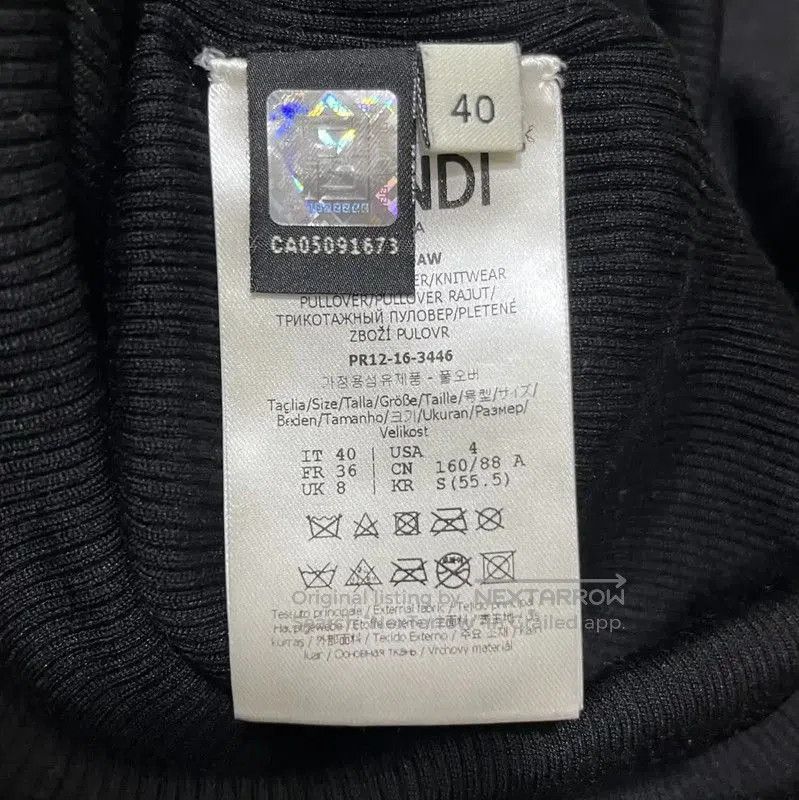 Fendi Fendi Black Floral Silk Blend Short Sleeve T-Shirt . Size M / US 6-8 / IT 42-44 - 5 Thumbnail