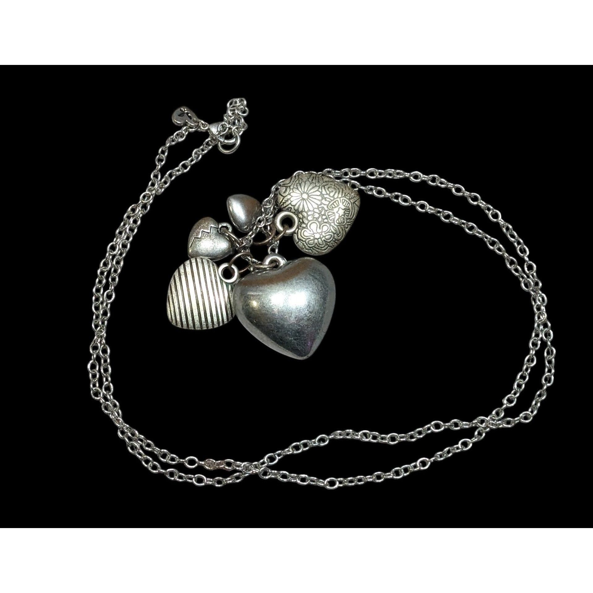 American Eagle Outfitters American Eagle Outfitters Y2K Preppy Puffed Heart Cluster Ch Size ONE SIZE - 1 Thumbnail