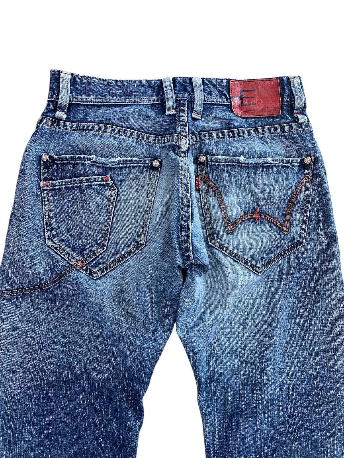 Edwin Edwin E-Function Faded Wash Style Twisted Leg Jeans Size US 32 / EU 48 - 4 Thumbnail