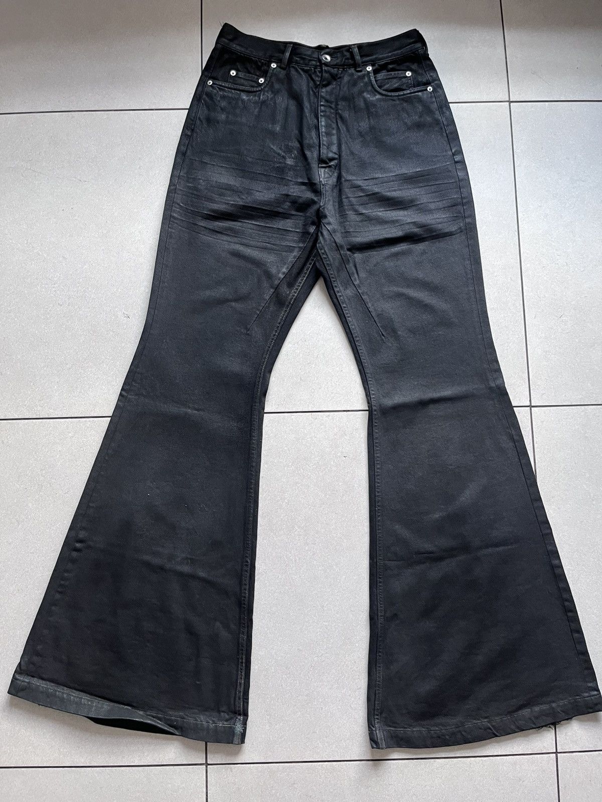 Rick Owens Rick Owens Black Bolan Jeans Size US 33 - 1 Thumbnail