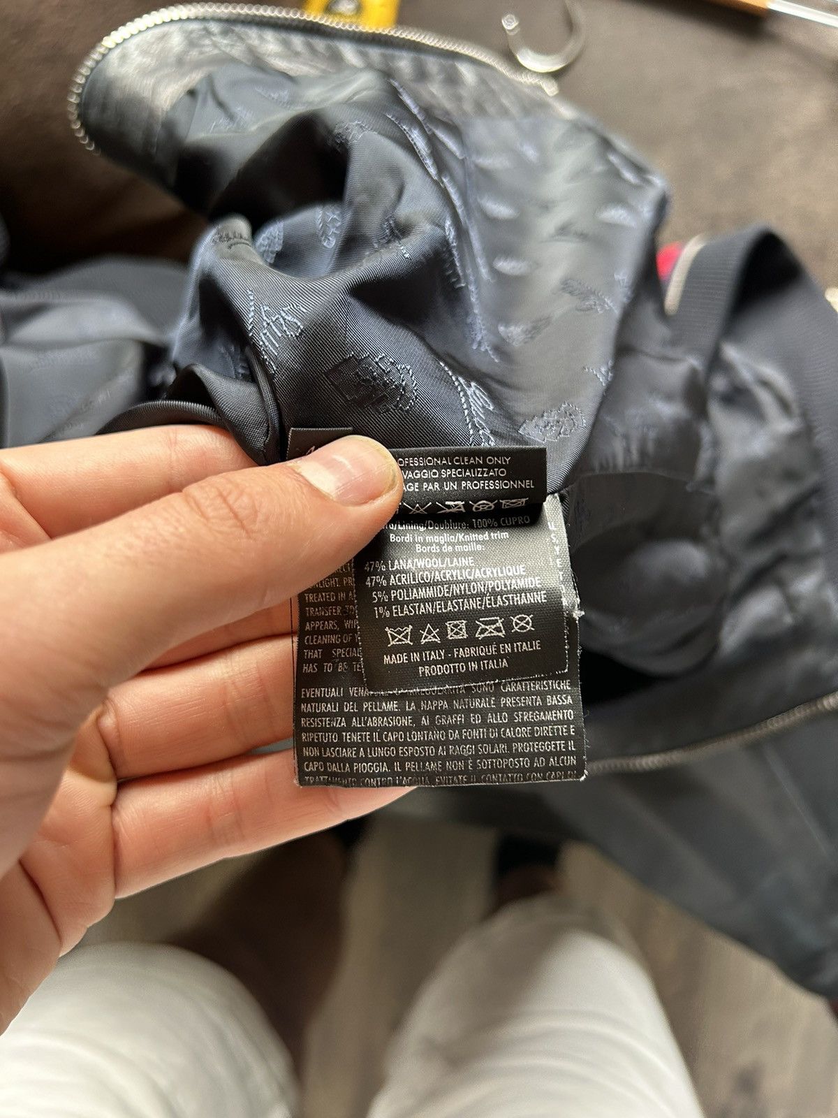 Gucci Gucci Black Lambskin Leather Bomber Jacket - Size IT 46 Size US S / EU 44-46 / 1 - 17 Thumbnail