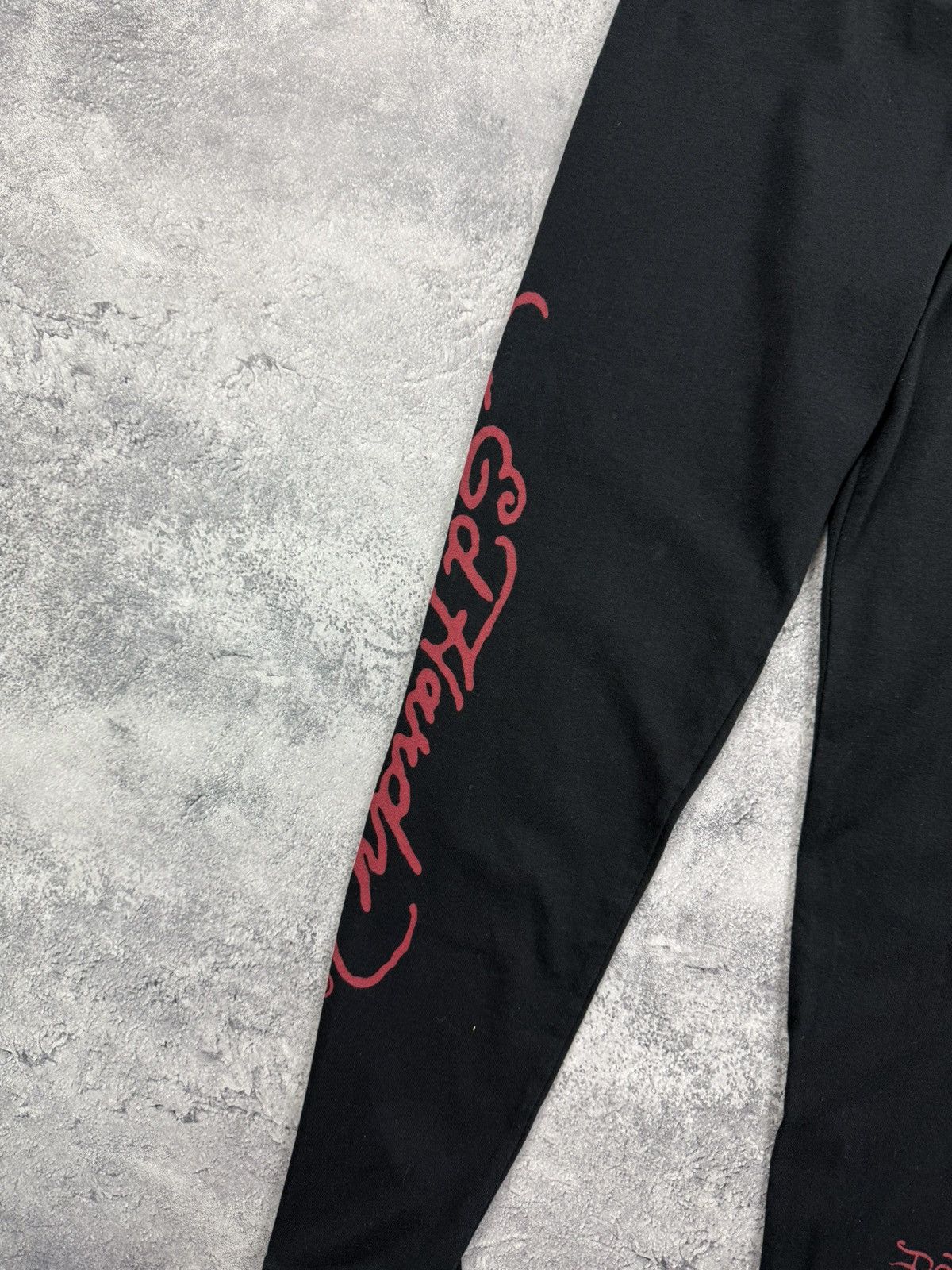 Ed Hardy Ed Hardy by Christian Audigier Black Leggings Y2K Steetwear Size 26" / US 2 / IT 38 - 9 Thumbnail