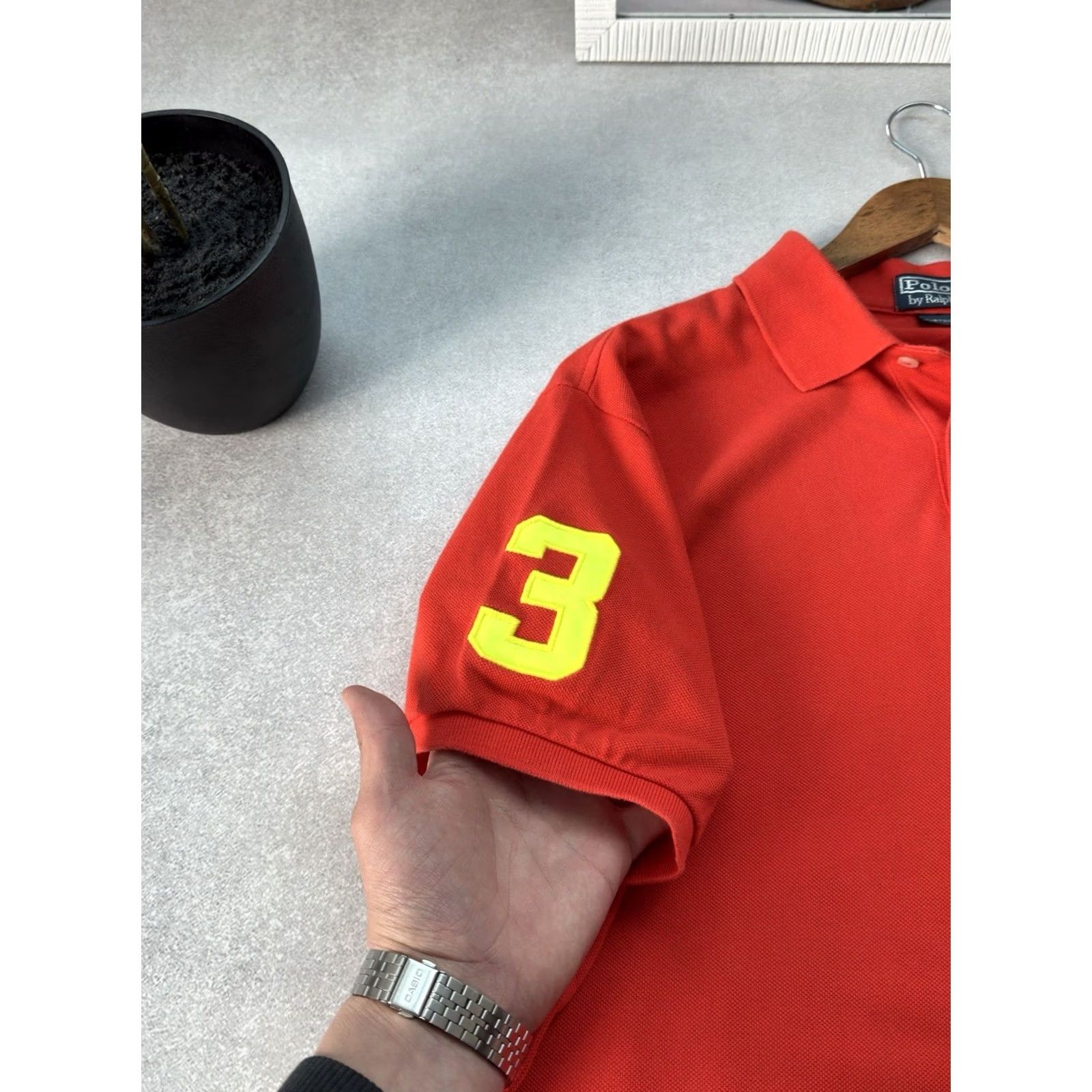 Polo Ralph Lauren VINTAGE Polo Ralph Lauren Polo Shirt Orange Y2K Chief Keef Style L Polo Shirt Mens Polo Ralph Lauren Big Pony Shirt Size US L / EU 52-54 / 3 - 3 Thumbnail