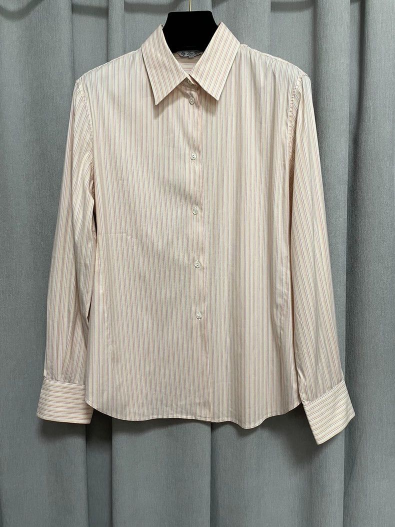 Loro Piana Loro piana Cotton striped business shirt 2506-Nextarrow Size M / US 6-8 / IT 42-44 - 1 Thumbnail