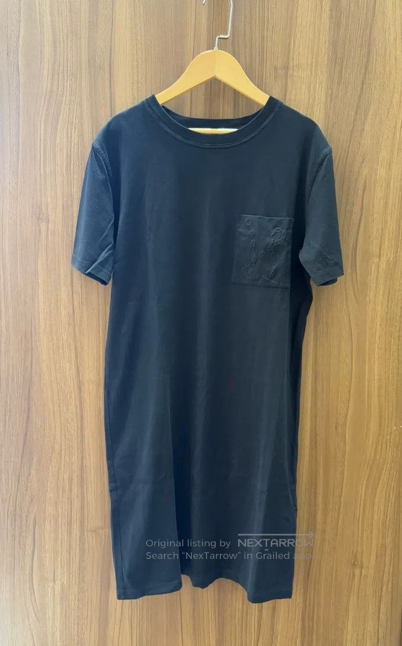 Hermes Hermes Black dress with chest H-letter chain embroidery Size XS / US 0-2 / IT 36-38 - 1 Thumbnail