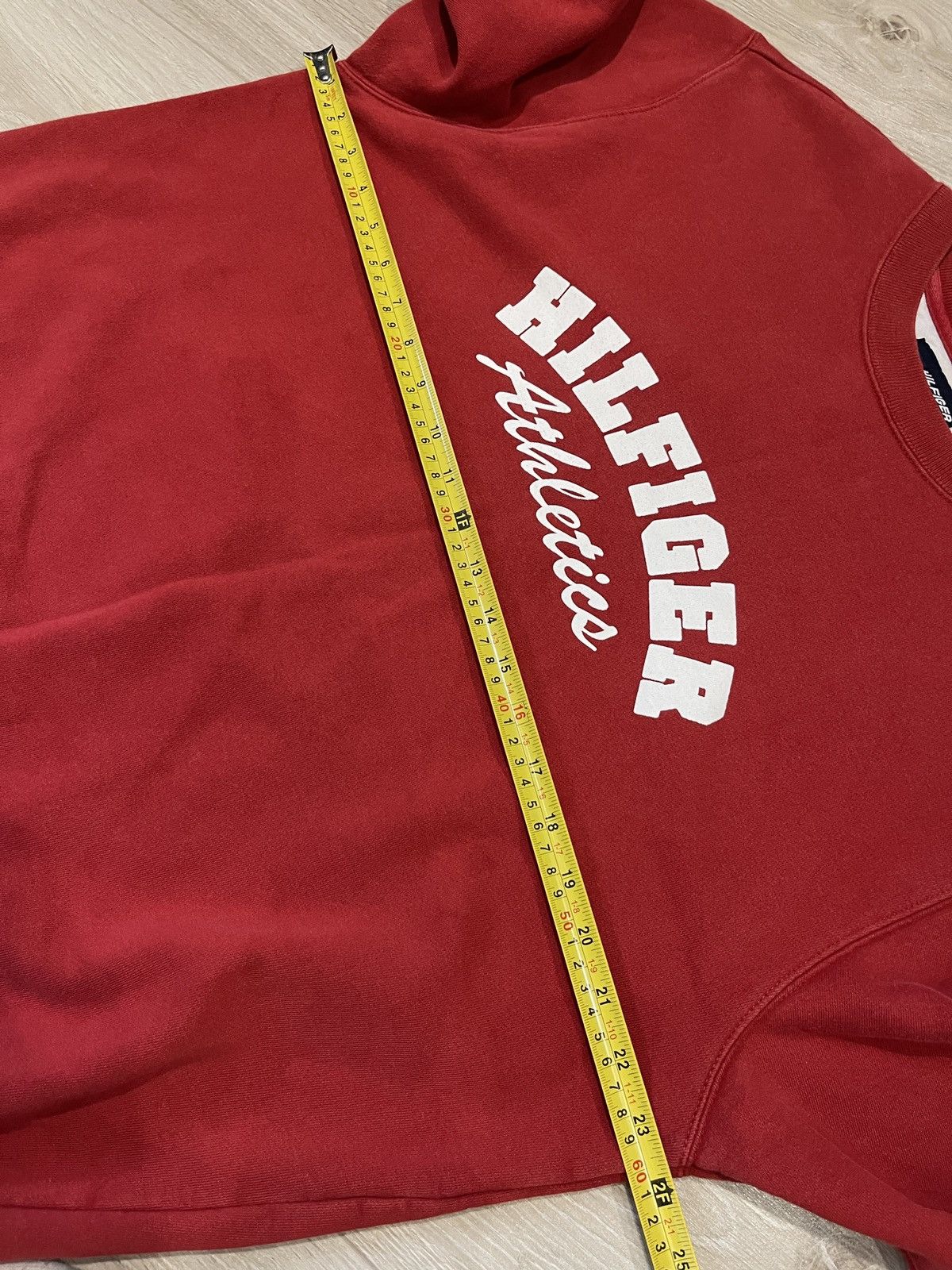 Tommy Hilfiger Tommy Hilfiger Vintage Sweatshirt Mens Red Cotton 85 L Size US L / EU 52-54 / 3 - 12 Thumbnail