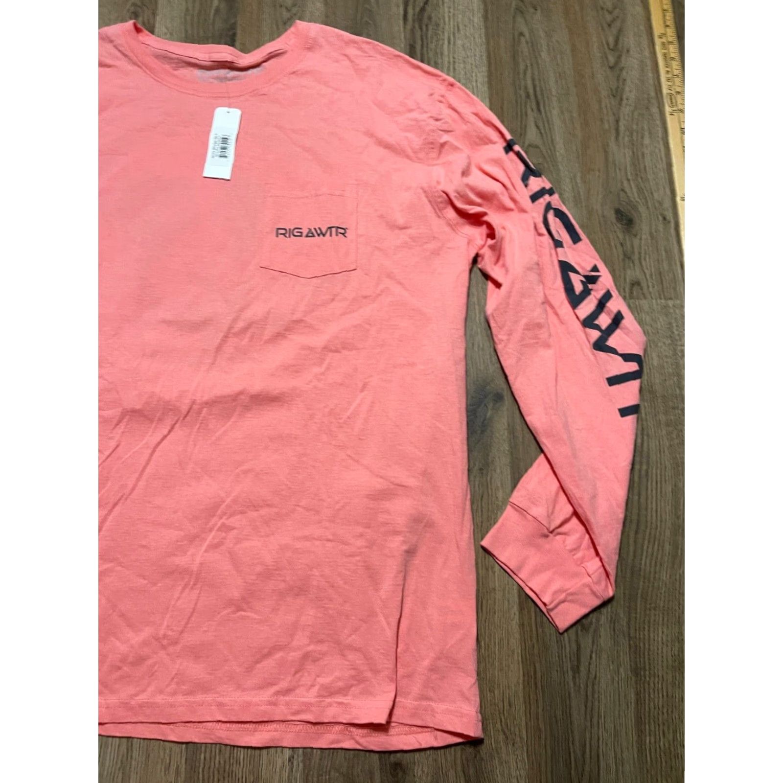 Vintage RIGA WTR Shirt Mens XL Pink Long Sleeve Pocket NWT Size US XL / EU 56 / 4 - 4 Thumbnail