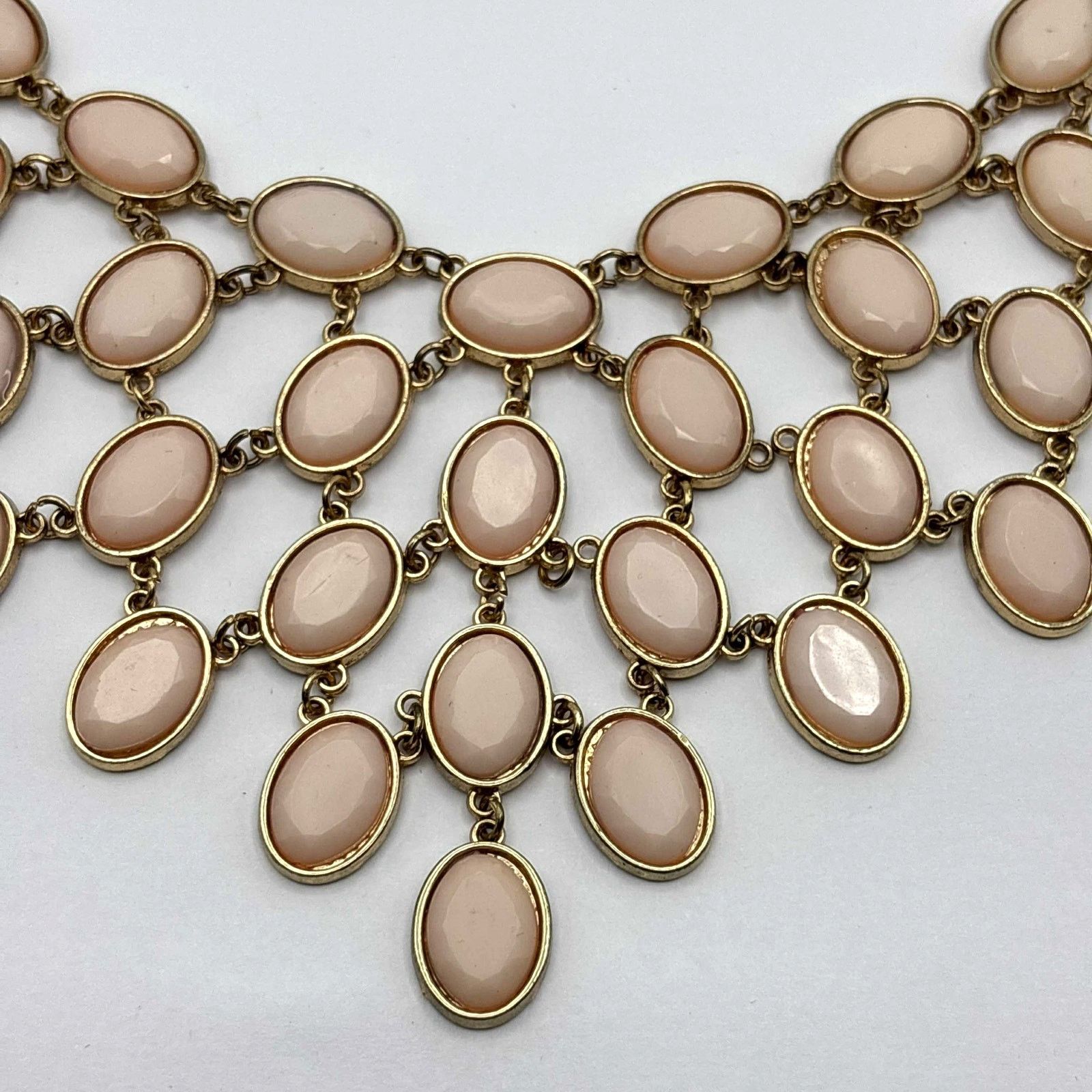 Other Gold & Pink Bib Necklace Size ONE SIZE - 2 Thumbnail