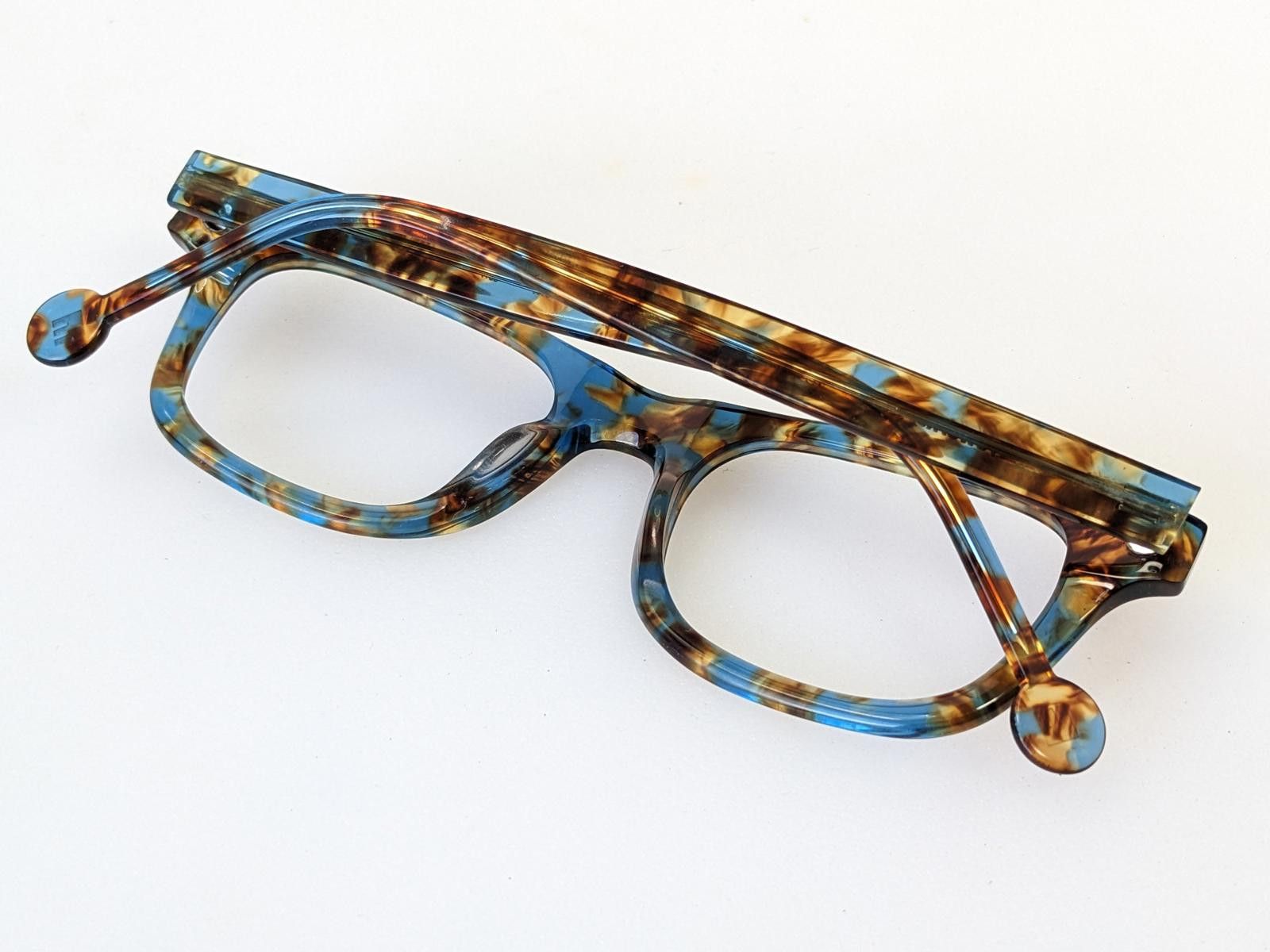 l.a.Eyeworks L.A. Eyeworks Japan Prima 0917 Eyeglasses Blue Tortoise Size ONE SIZE - 10 Thumbnail