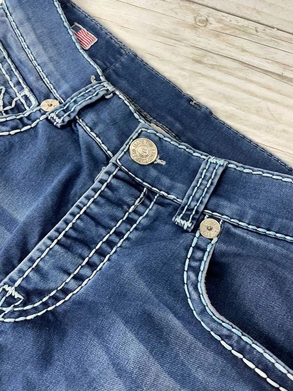 True Religion Vintage True Religion Straight Denim Jeans Japan Y2K Size US 34 / EU 50 - 10 Thumbnail