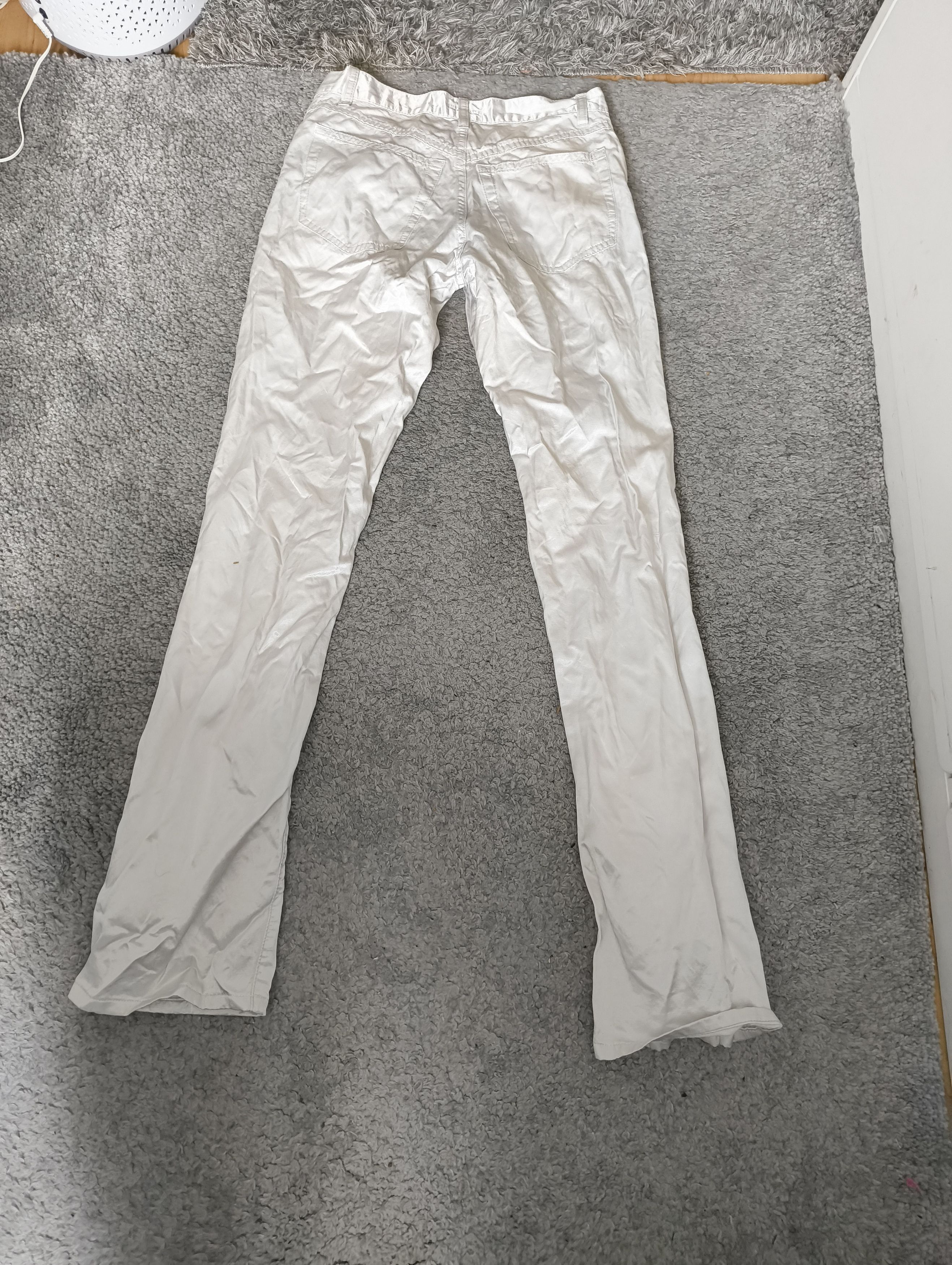 Miu Miu Vintage Miu Miu White Shiny Trousers Size 26" / US 2 / IT 38 - 2 Thumbnail