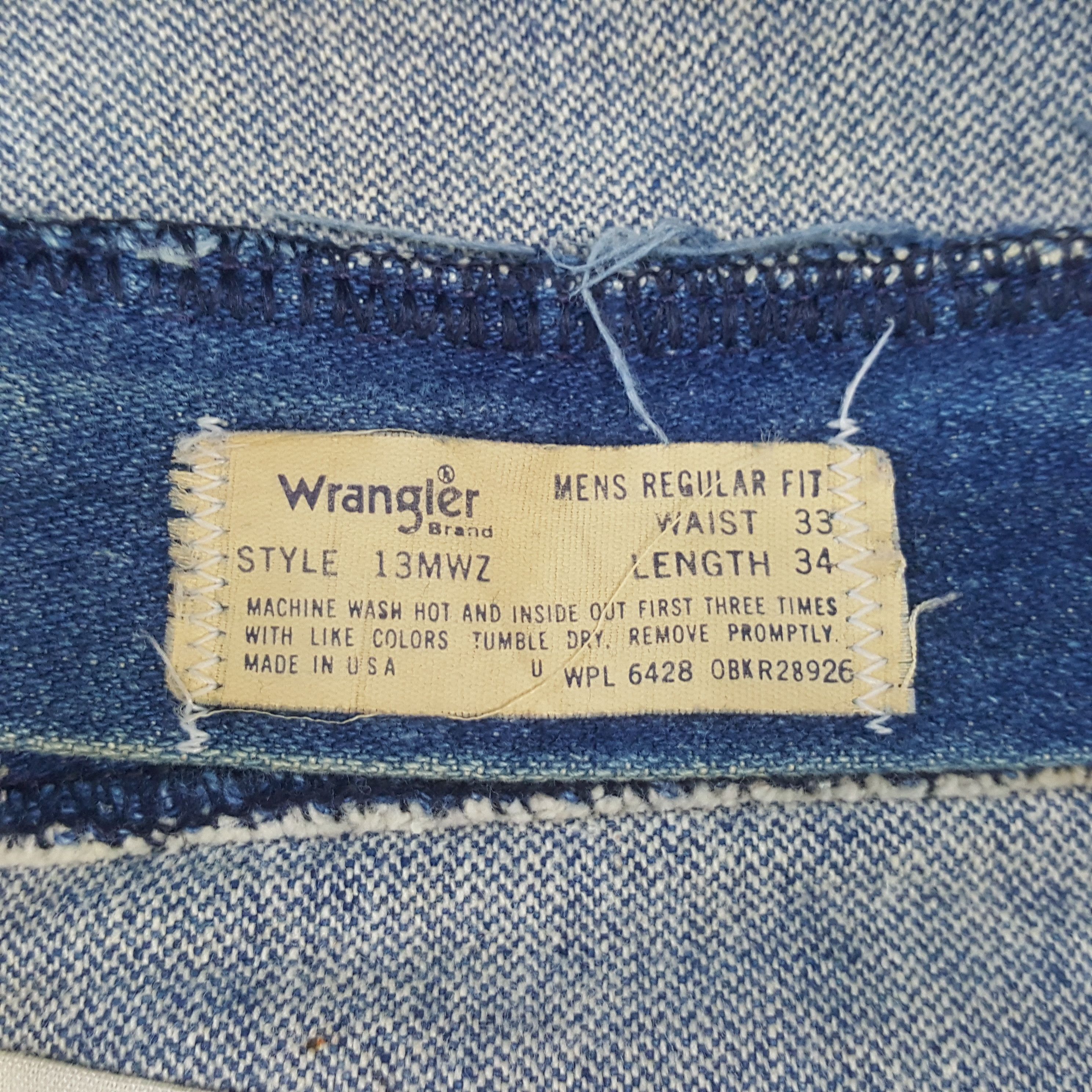 Wrangler Vintage Wrangler American Brand Blue Denim Jeans RR17 Size US 32 / EU 48 - 14 Thumbnail