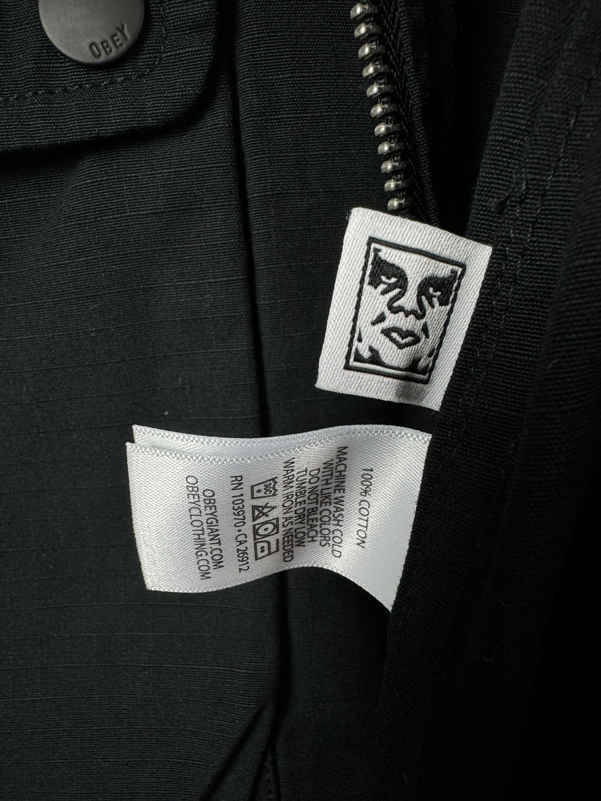 Obey Obey Propaganda Multi Pocket Black Disclose Work Jacket Size US XL / EU 56 / 4 - 8 Thumbnail