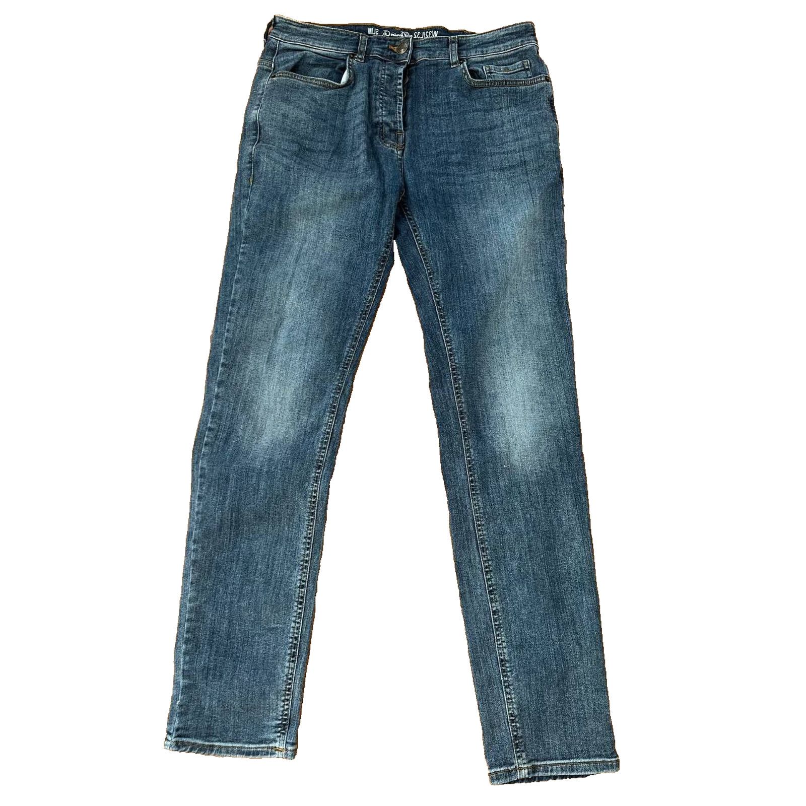 Denim & Co. Denim & Co. Mens Denim Jeans Button Fly Stretc 32/32 A000863 Size US 32 / EU 48 - 1 Thumbnail