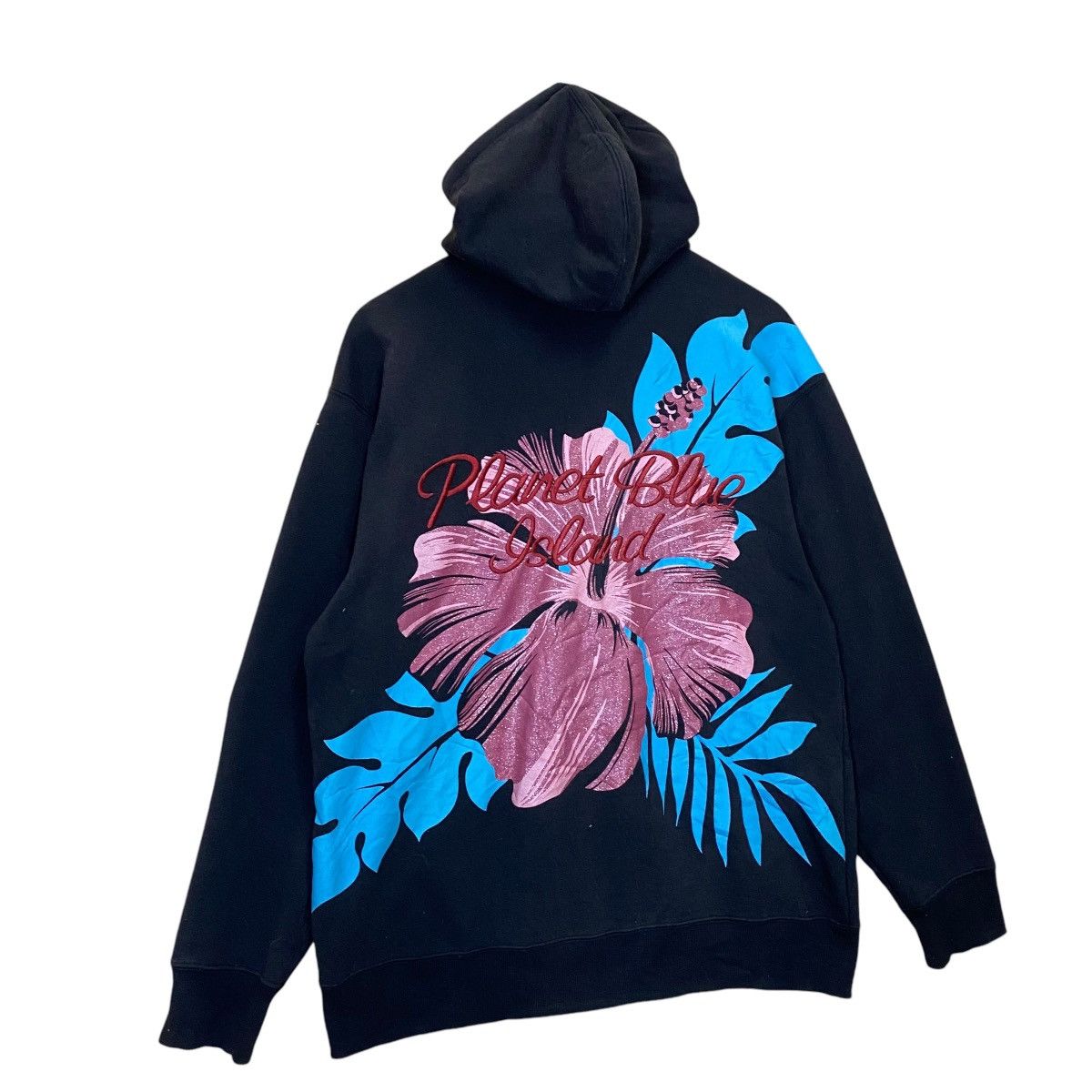 Japanese Brand × Vintage Planet Blue Island Big Logo Zipper Hoodie Size US L / EU 52-54 / 3 - 2 Thumbnail