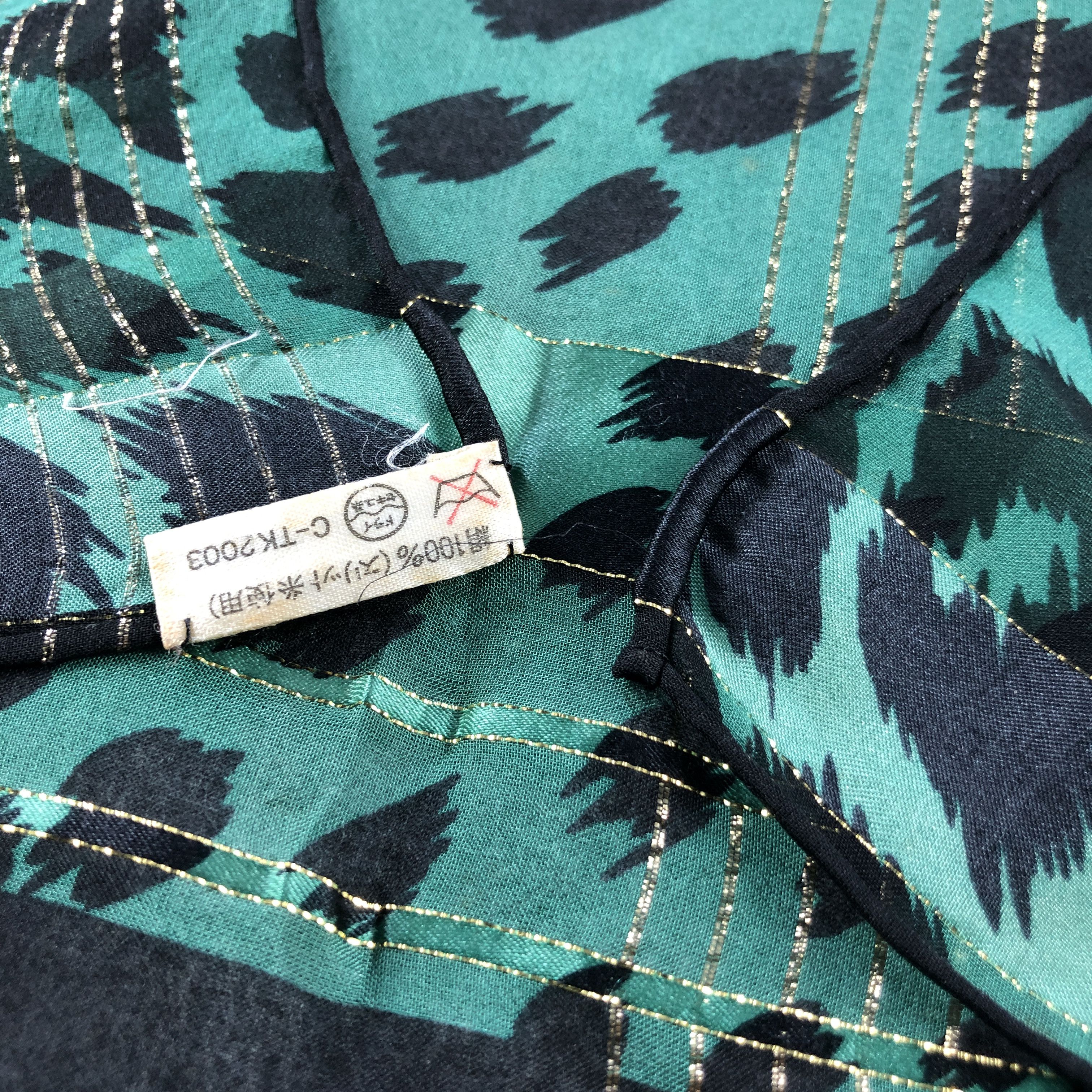 Japanese Brand Yukiko Hanai Luxury Hand Rolled Silk Scarf M1118 Size ONE SIZE - 5 Thumbnail