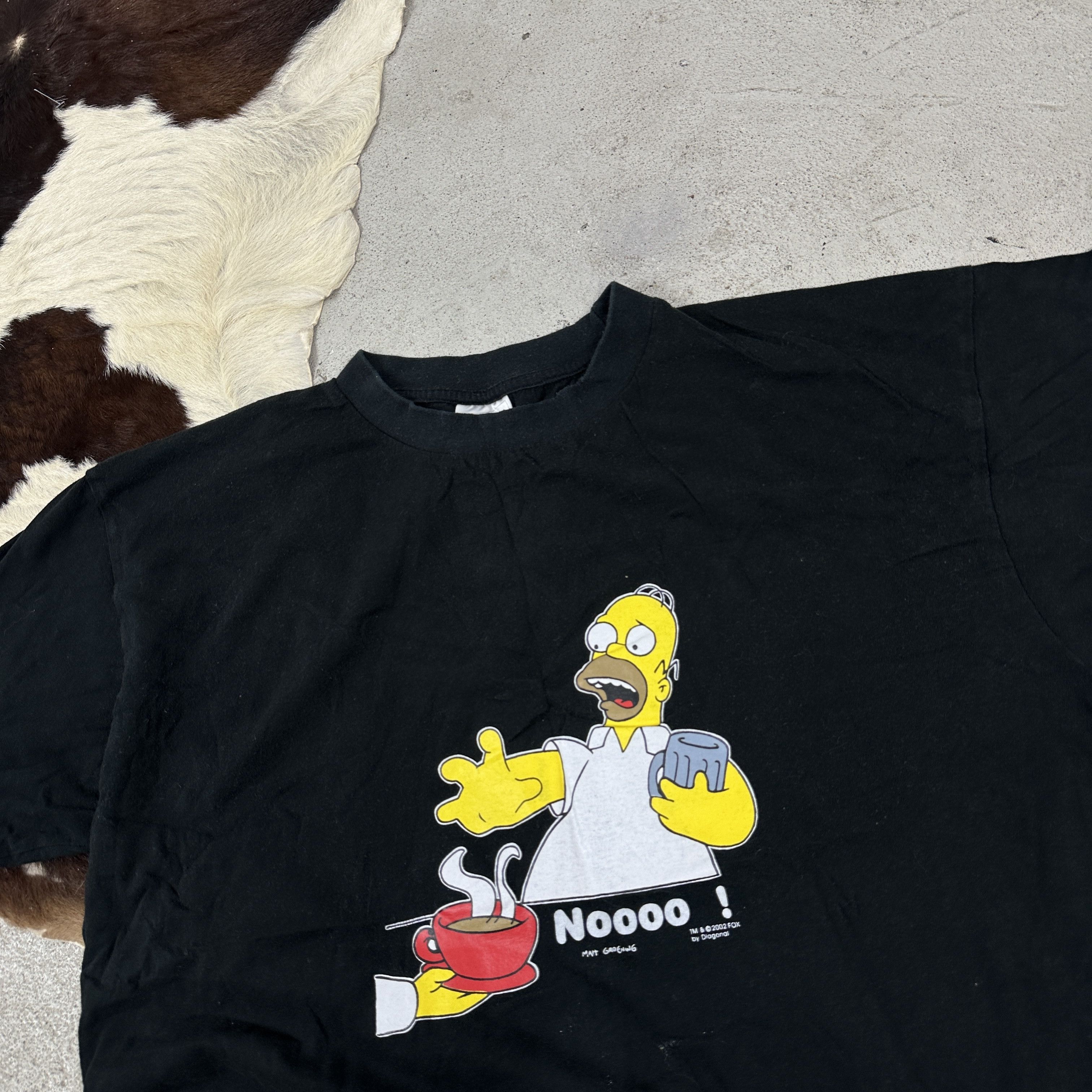 The Simpsons × Vintage Vintage Printed Oversize Y2K The Simpsons 2002 T-shirt Size US L / EU 52-54 / 3 - 5 Thumbnail